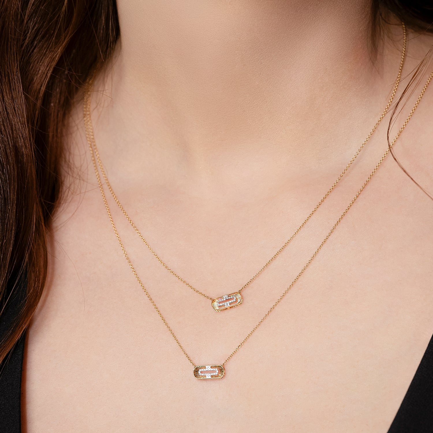 Κολιέ Diamonds από χρυσό 18K με διαμάντια μπριγιάν