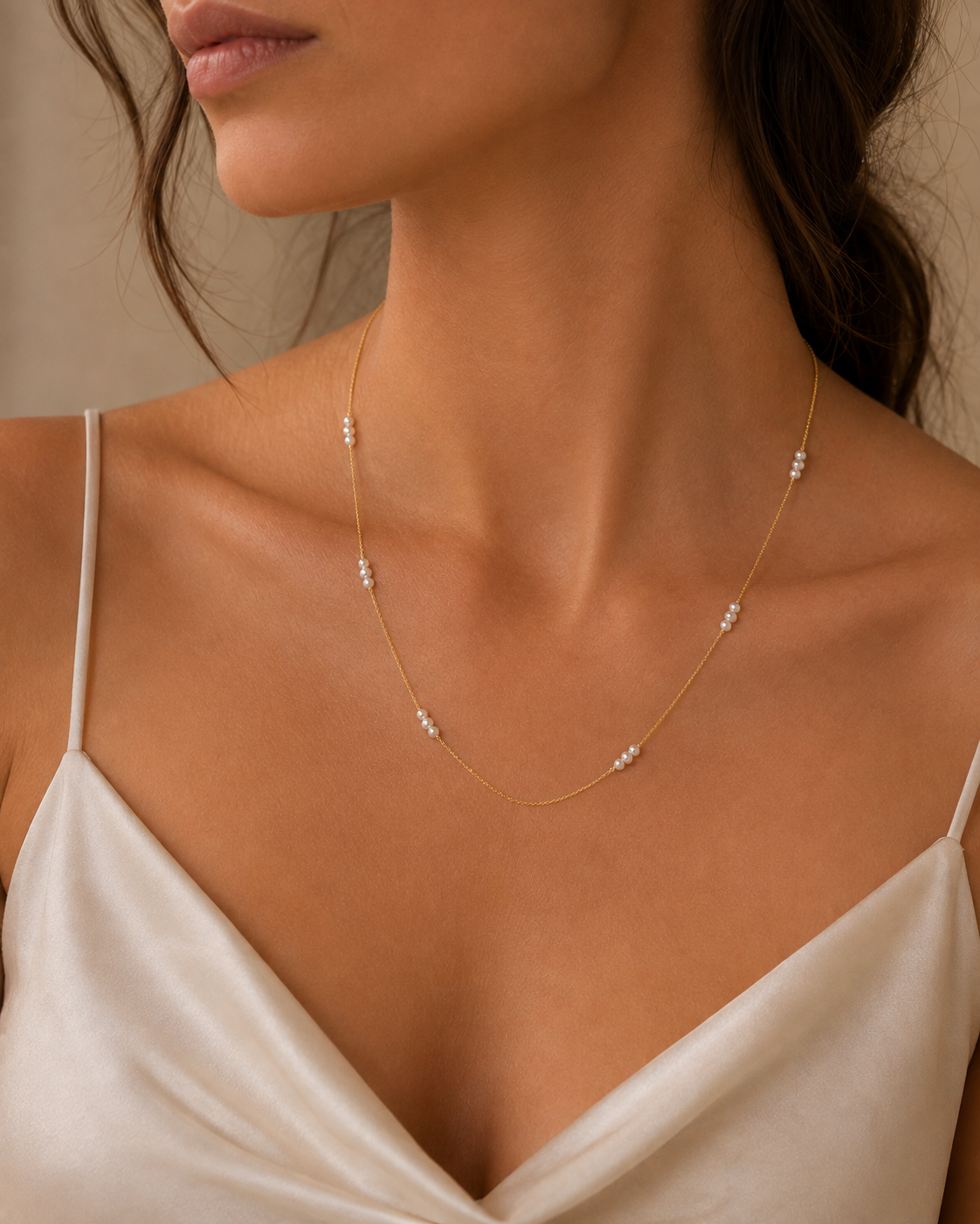 Κολιέ Pearls από χρυσό 18K με freshwater pearls