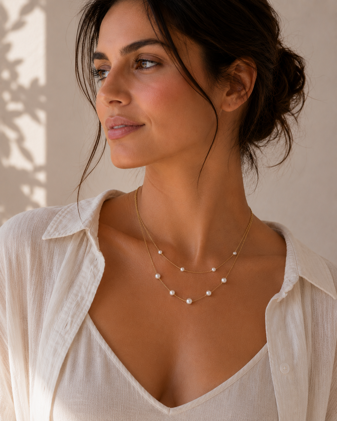 Κολιέ Pearls από χρυσό 14K με freshwater pearls