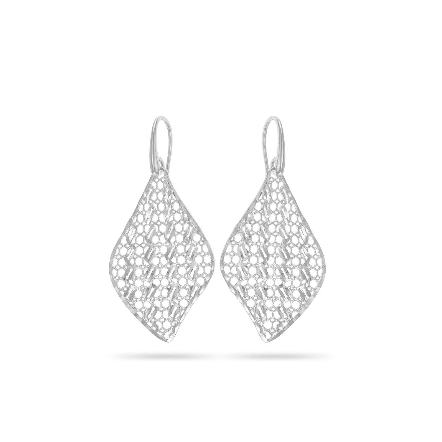 Σκουλαρίκια Artisanal από επιροδιωμένο ασήμι 925°