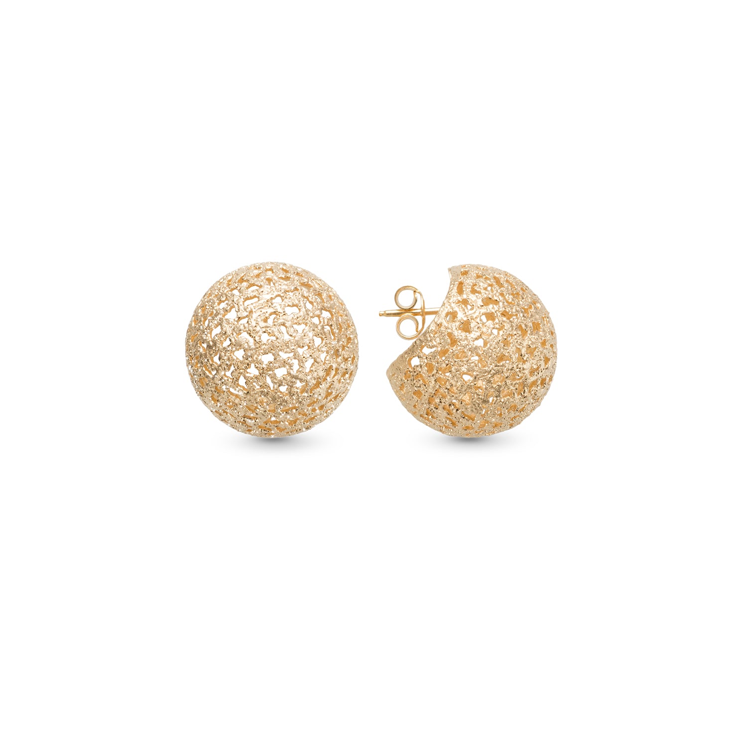 Σκουλαρίκια Terra από επιχρυσωμένο ασήμι 925°