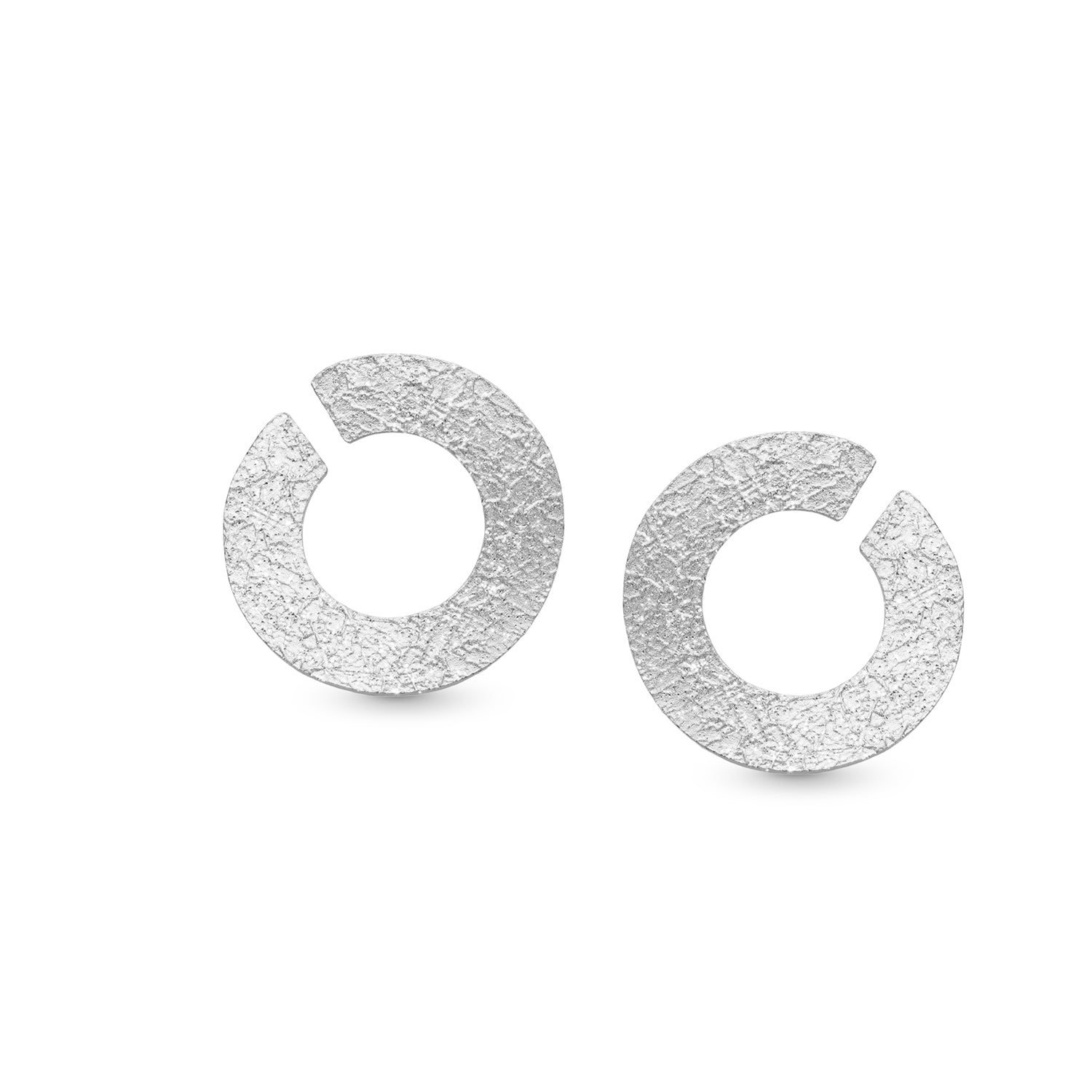 Σκουλαρίκια Terra από επιροδιωμένο ασήμι 925°