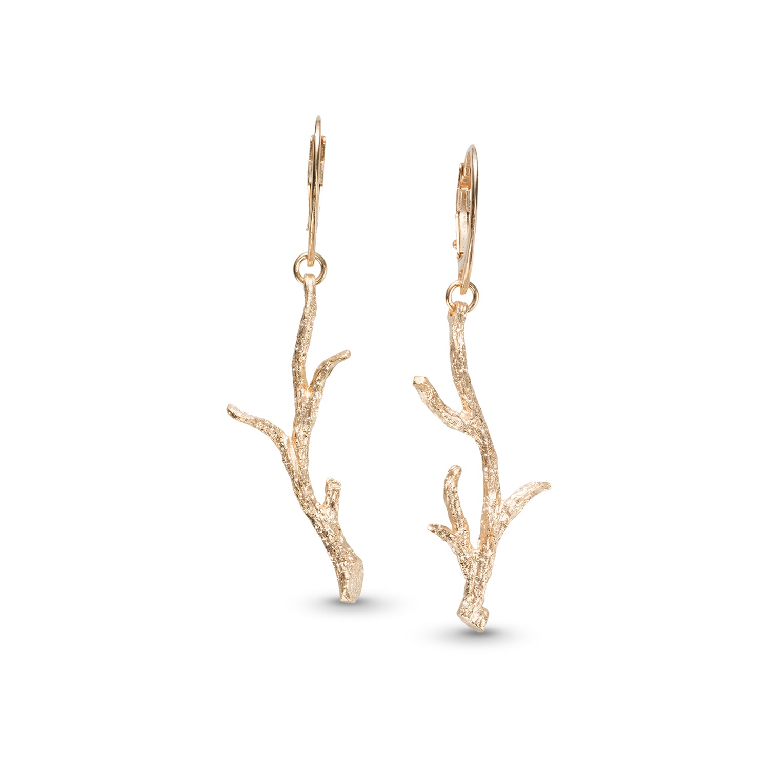 Σκουλαρίκια Terra από επιχρυσωμένο ασήμι 925°