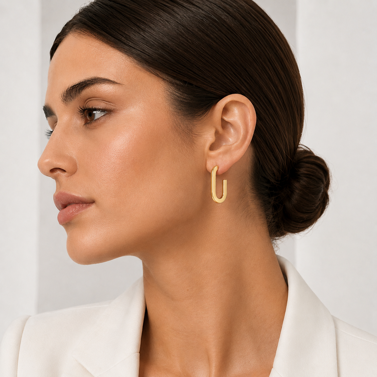 Σκουλαρίκια κρίκοι Aurum από χρυσό 14K