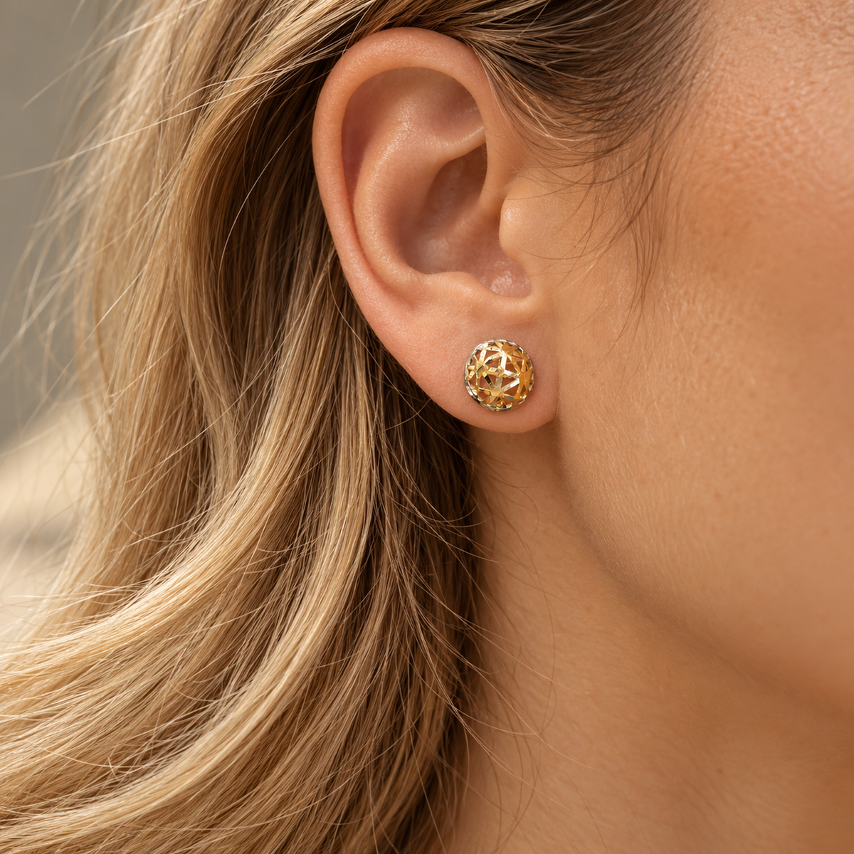 Σκουλαρίκια Arabesque από χρυσό 18K και λευκό χρυσό 18K