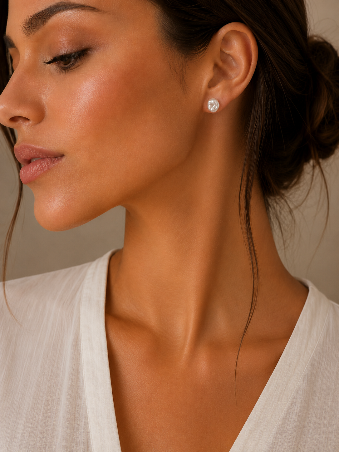 Σκουλαρίκια Pearls από χρυσό 14K με freshwater pearls