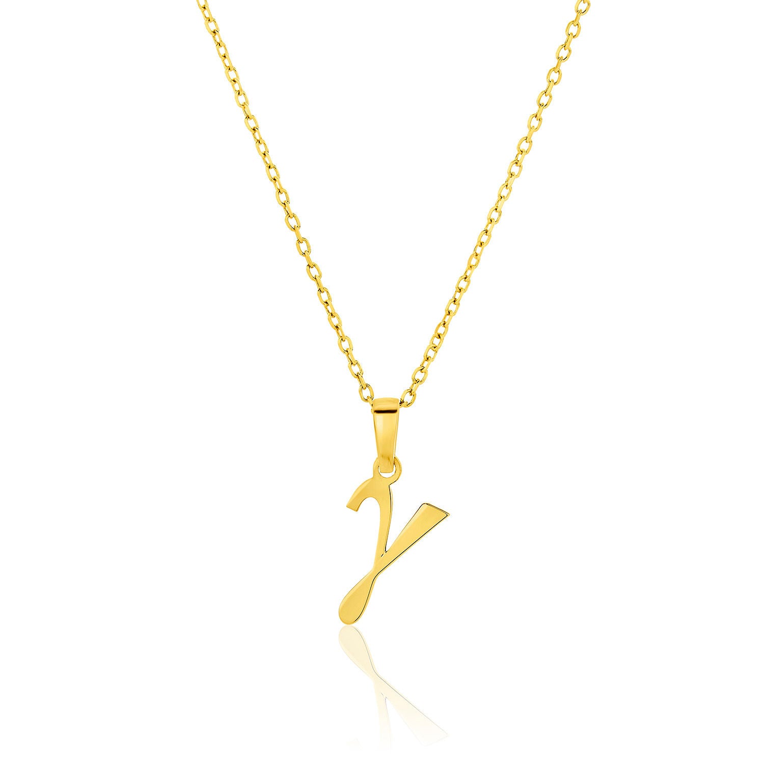 Μενταγιόν Alphabet γράμμα ''γ'' από χρυσό 18Κ Εικόνα 1