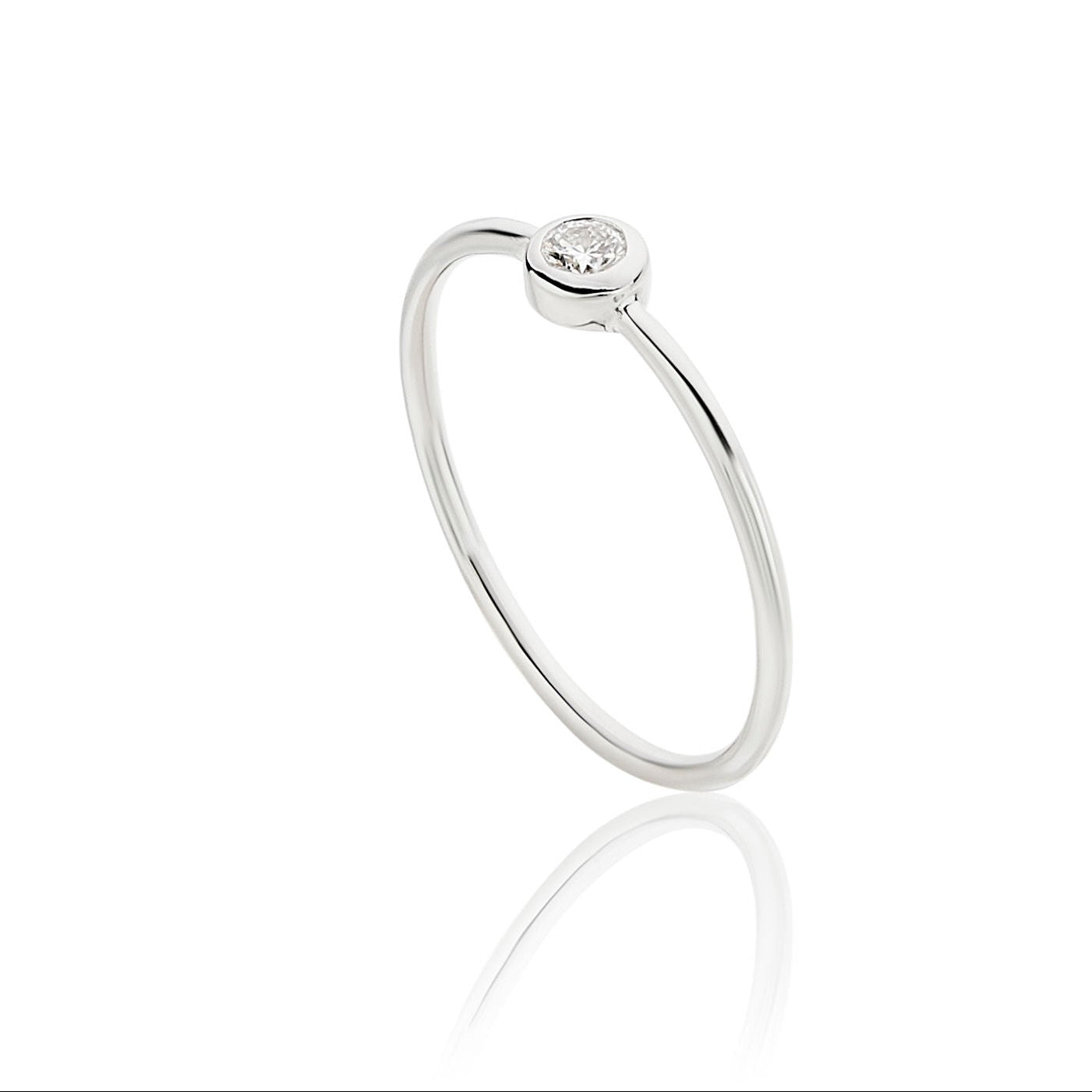 Δαχτυλίδι Diamonds από λευκό χρυσό 18Κ με διαμάντι μπριγιάν Εικόνα 1