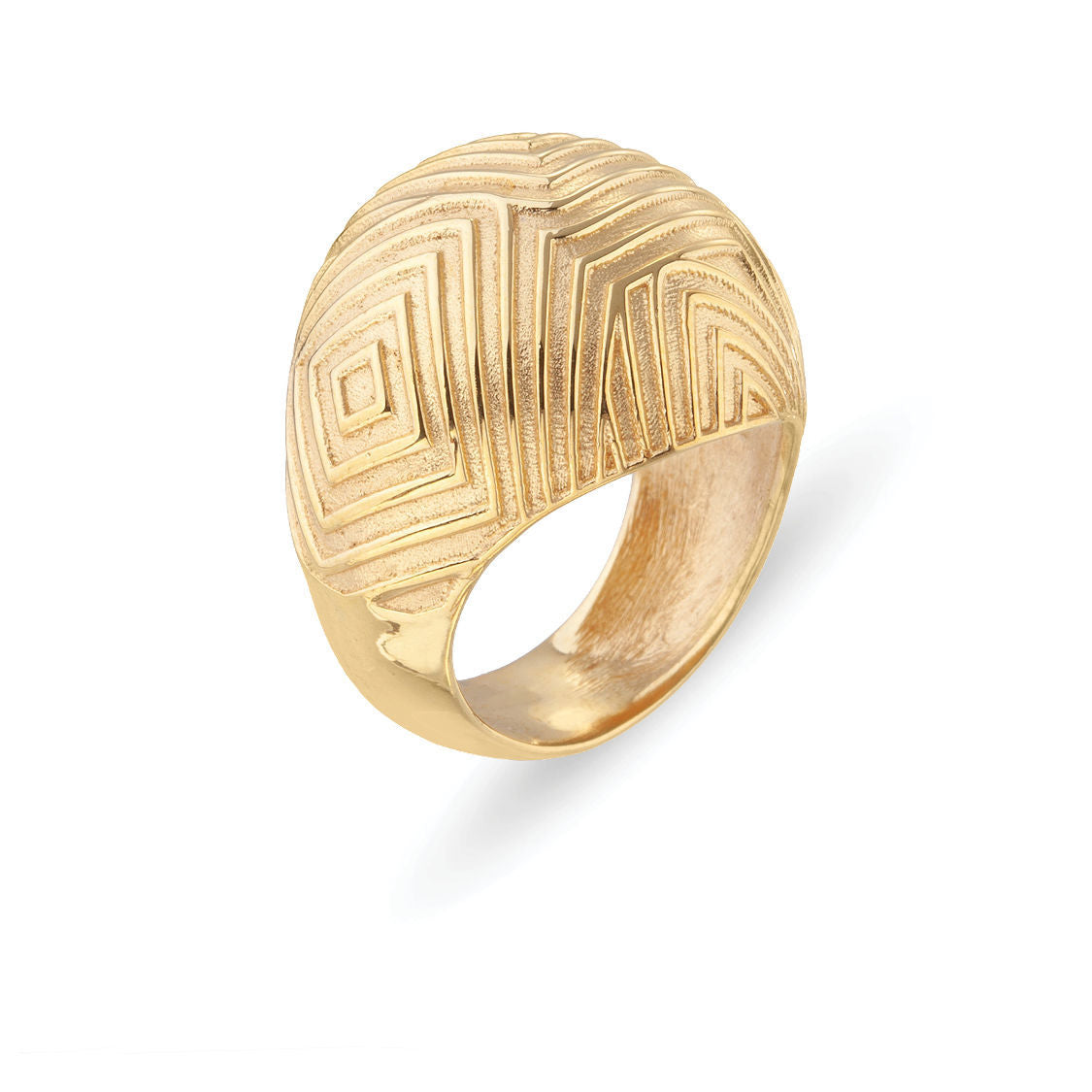 Δαχτυλίδι Mitos από επιχρυσωμένο ασήμι 925° Εικόνα 1