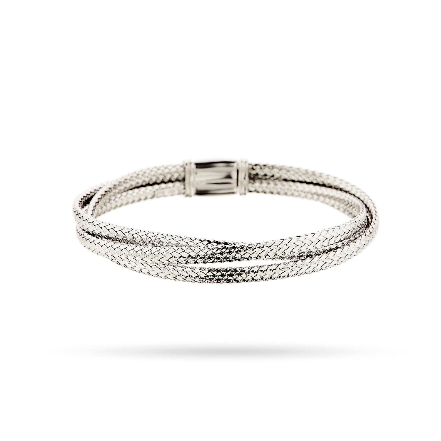 Βραχιόλι Skin σταθερό από επιροδιωμένο ασήμι 925°