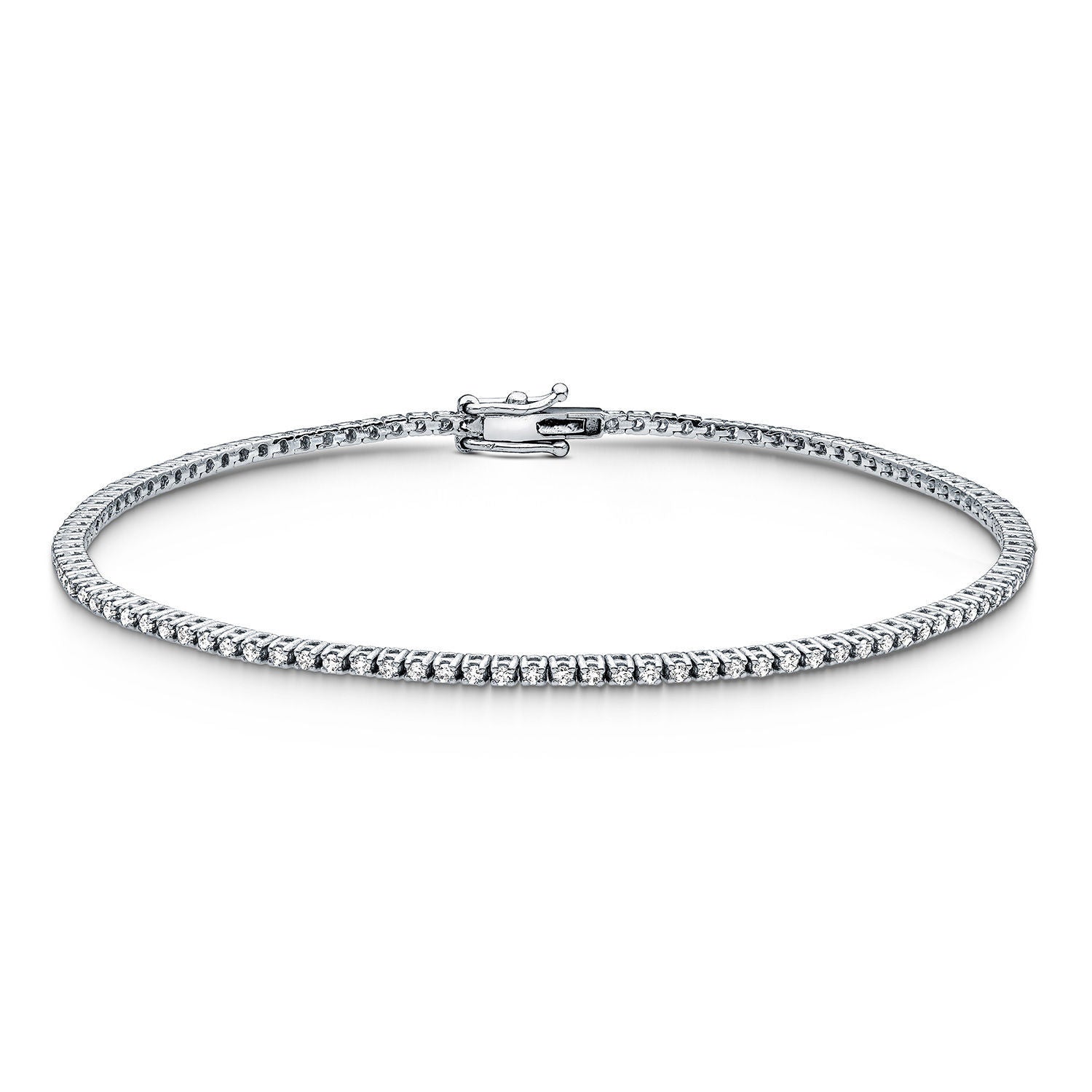Βραχιόλι Diamonds από λευκό χρυσό 18K με διαμάντια μπριγιάν Εικόνα 1