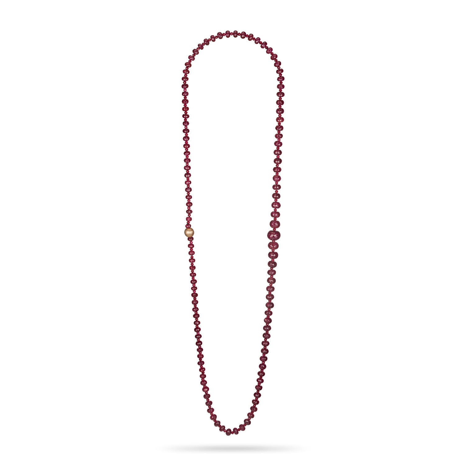 Κολιέ Rio από ρουμπίνι και νεφρίτη με ασήμι 925° Εικόνα 2