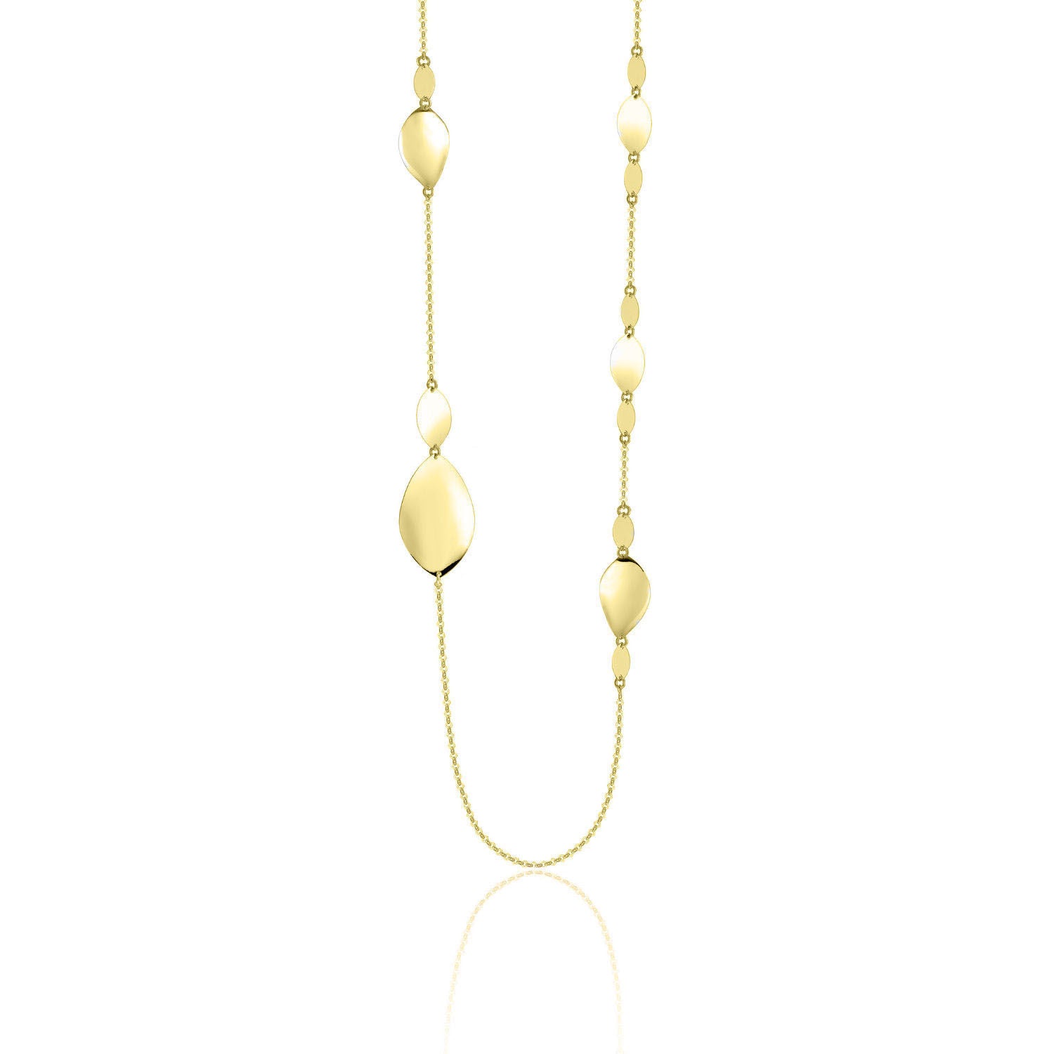 Κολιέ Reflections από επιχρυσωμένο ασήμι 925° Εικόνα 1