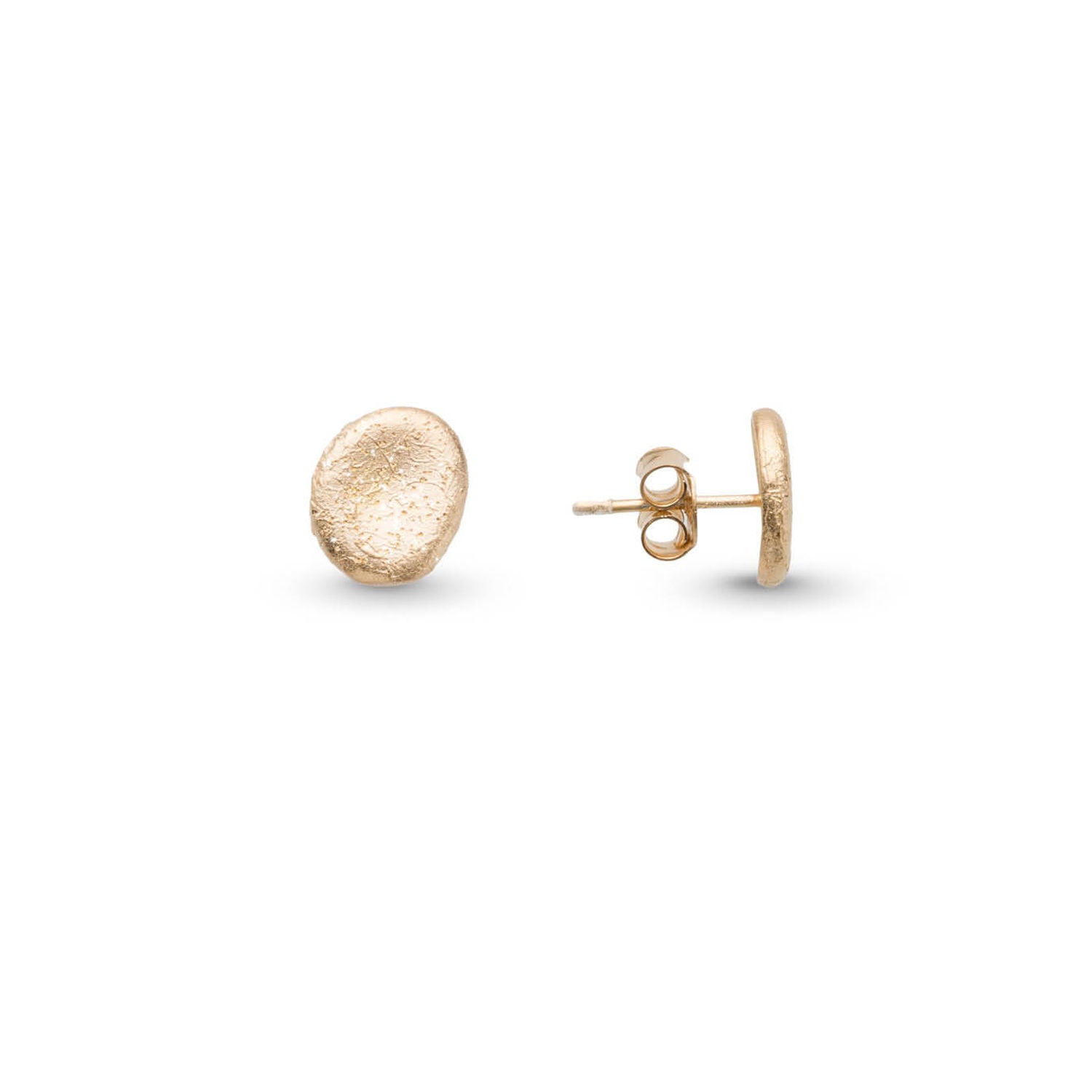 Σκουλαρίκια Terra από ματ επιχρυσωμένο ασήμι 925° Εικόνα 1