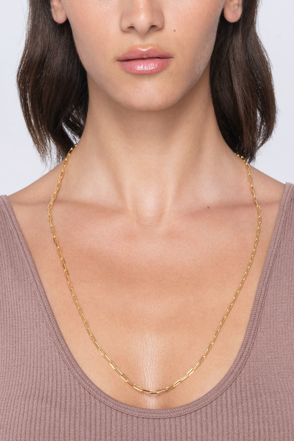 Αλυσίδα Skin από επιχρυσωμένο ασήμι 925° Εικόνα 2