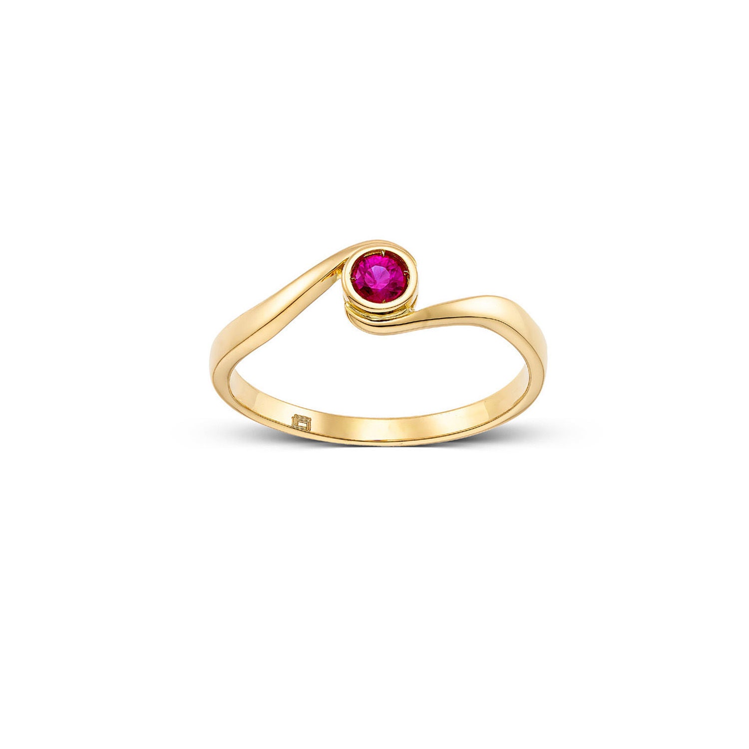 Δαχτυλίδι Gems από χρυσό 18K με ρουμπίνι Εικόνα 1