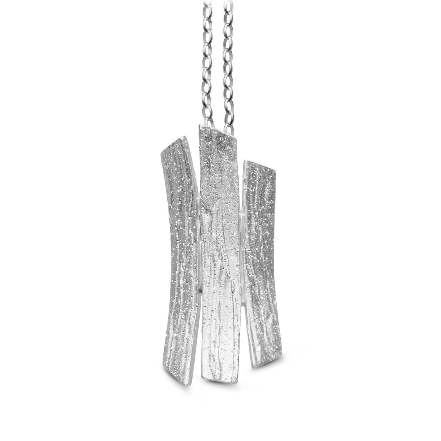 Κολιέ Terra από επιροδιωμένο ασήμι 925° Εικόνα 1