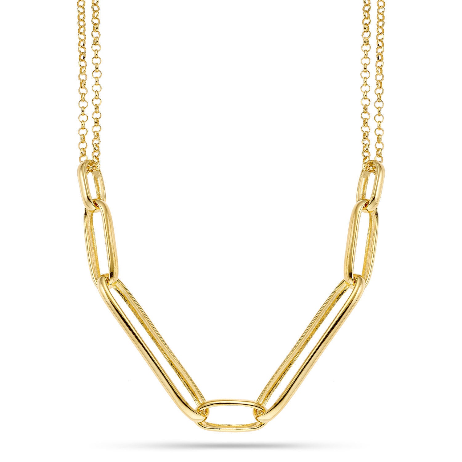 Κολιέ Reflections από επιχρυσωμένο ασήμι 925° Εικόνα 1