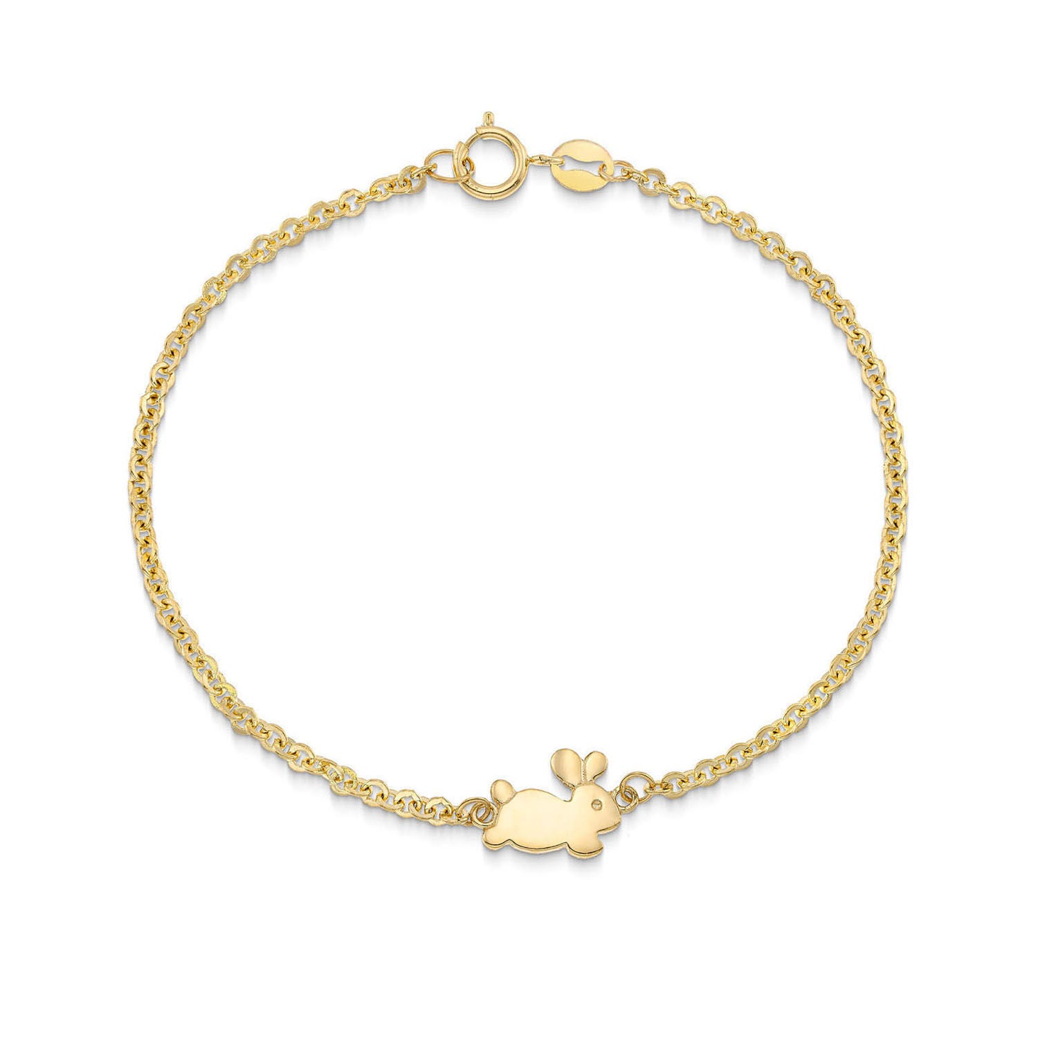 Παιδικό βραχιόλι Symbols Λαγουδάκι από χρυσό 14K Εικόνα 1