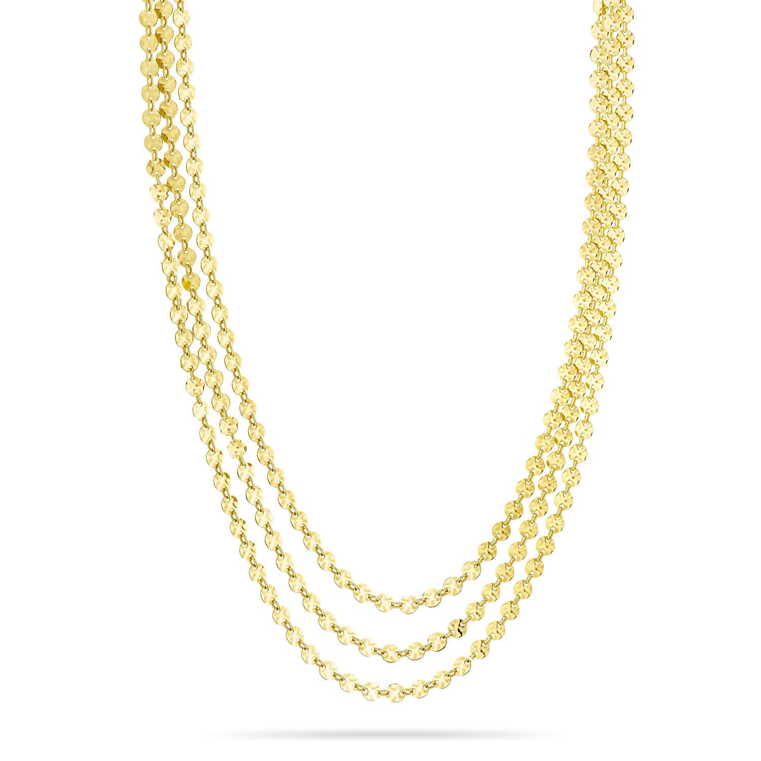 Κολιέ Skin από επιχρυσωμένο ασήμι 925° Εικόνα 1