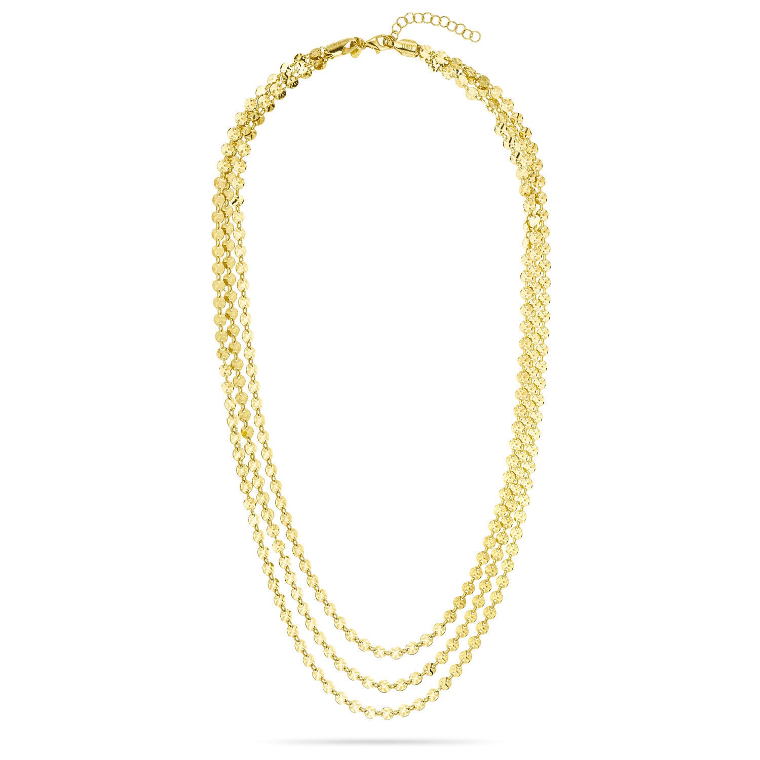 Κολιέ Skin από επιχρυσωμένο ασήμι 925° Εικόνα 2