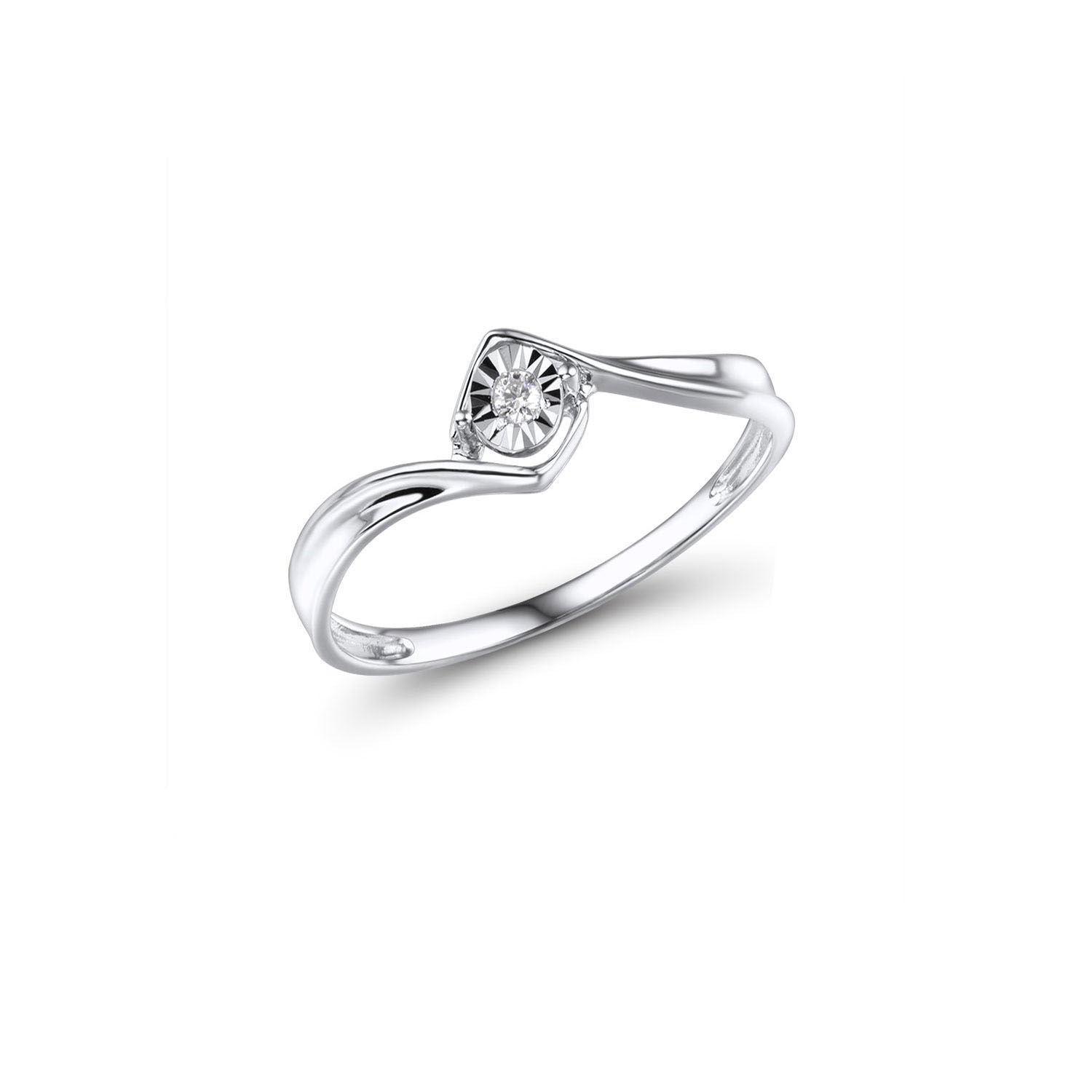 Δαχτυλίδι Diamonds από λευκό χρυσό 18K με διαμάντια μπριγιάν Εικόνα 1