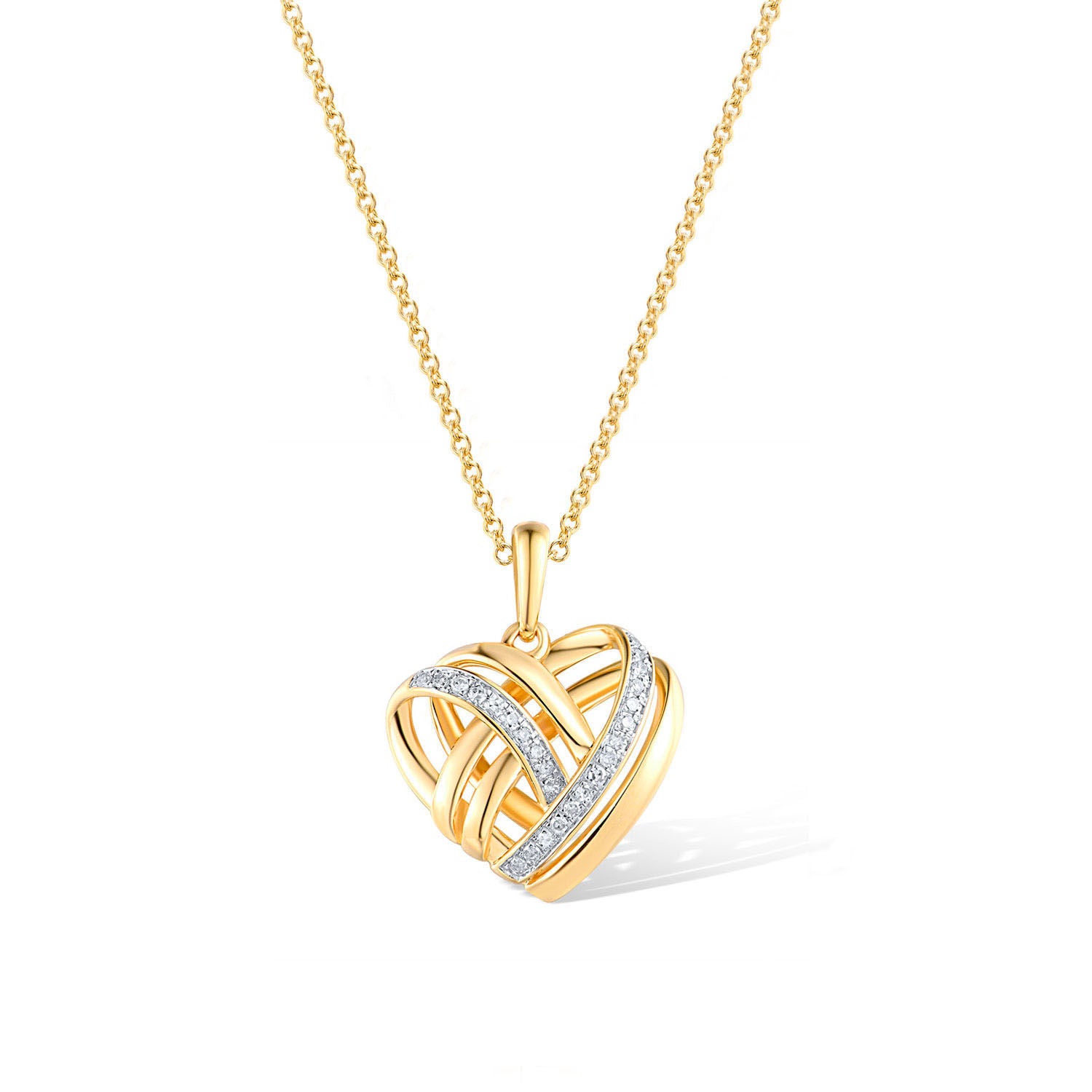 Μενταγιόν LiLaLove από χρυσό 18K με διαμάντια μπριγιάν Εικόνα 1