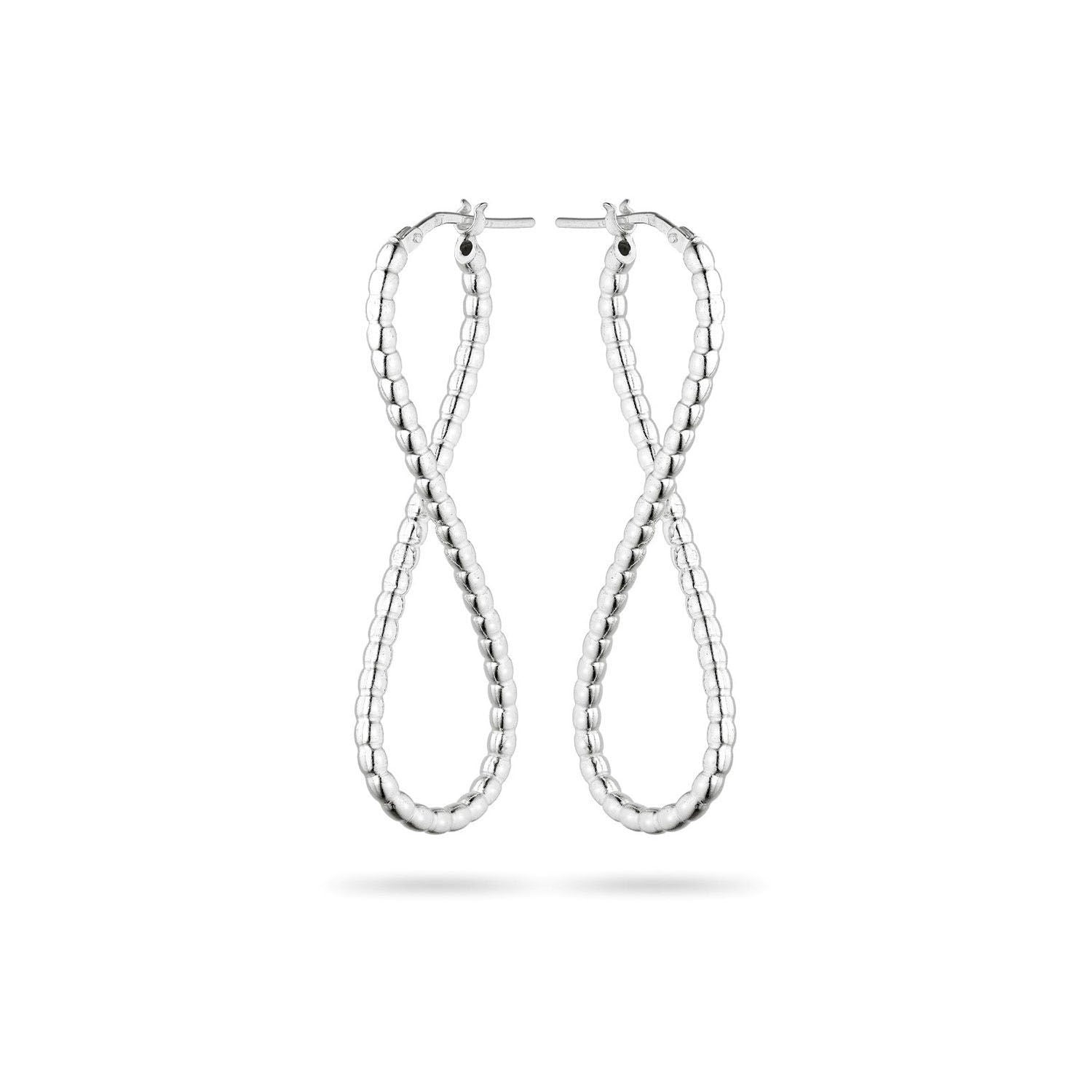 Σκουλαρίκια κρίκοι Reflections από ασήμι 925° Εικόνα 1