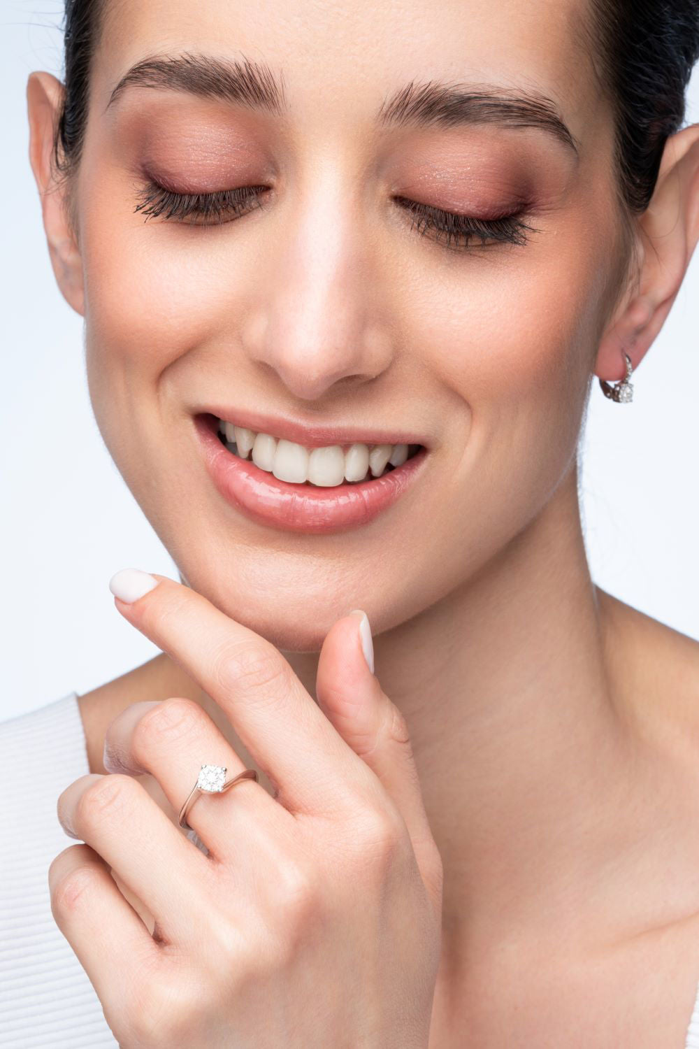 Δαχτυλίδι Diamonds από λευκό χρυσό 18K με διαμάντια μπριγιάν Εικόνα 3