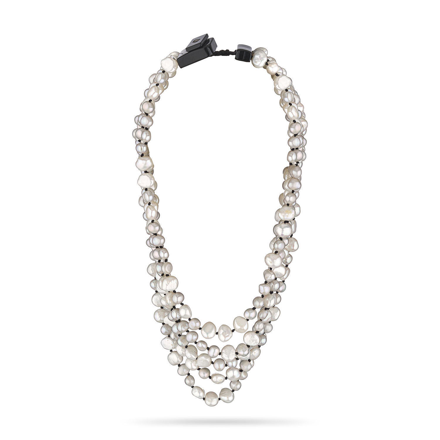 Κολιέ Rio από μαργαριτάρια μπαρόκ με ασήμι 925° Εικόνα 3
