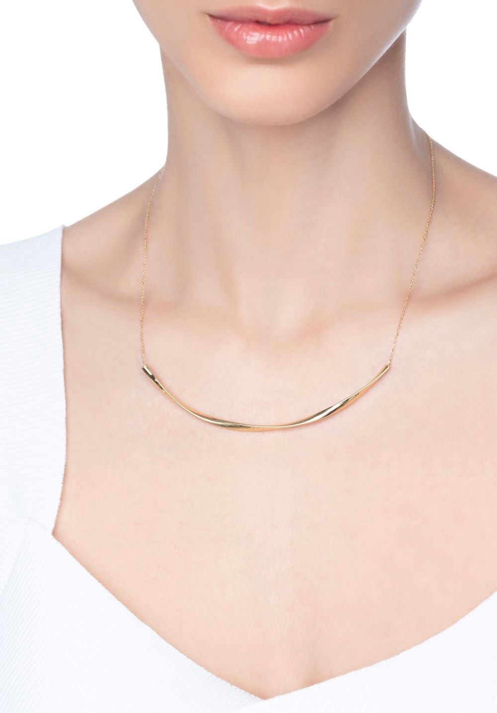 Κολιέ Aurum από χρυσό 18Κ Εικόνα 2