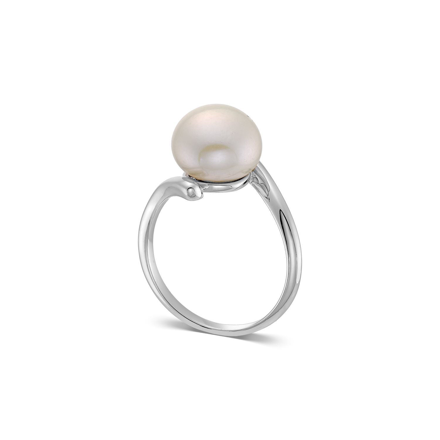 Δαχτυλίδι Pearls από επιροδιωμένο ασήμι 925° με freshwater pearl Εικόνα 3