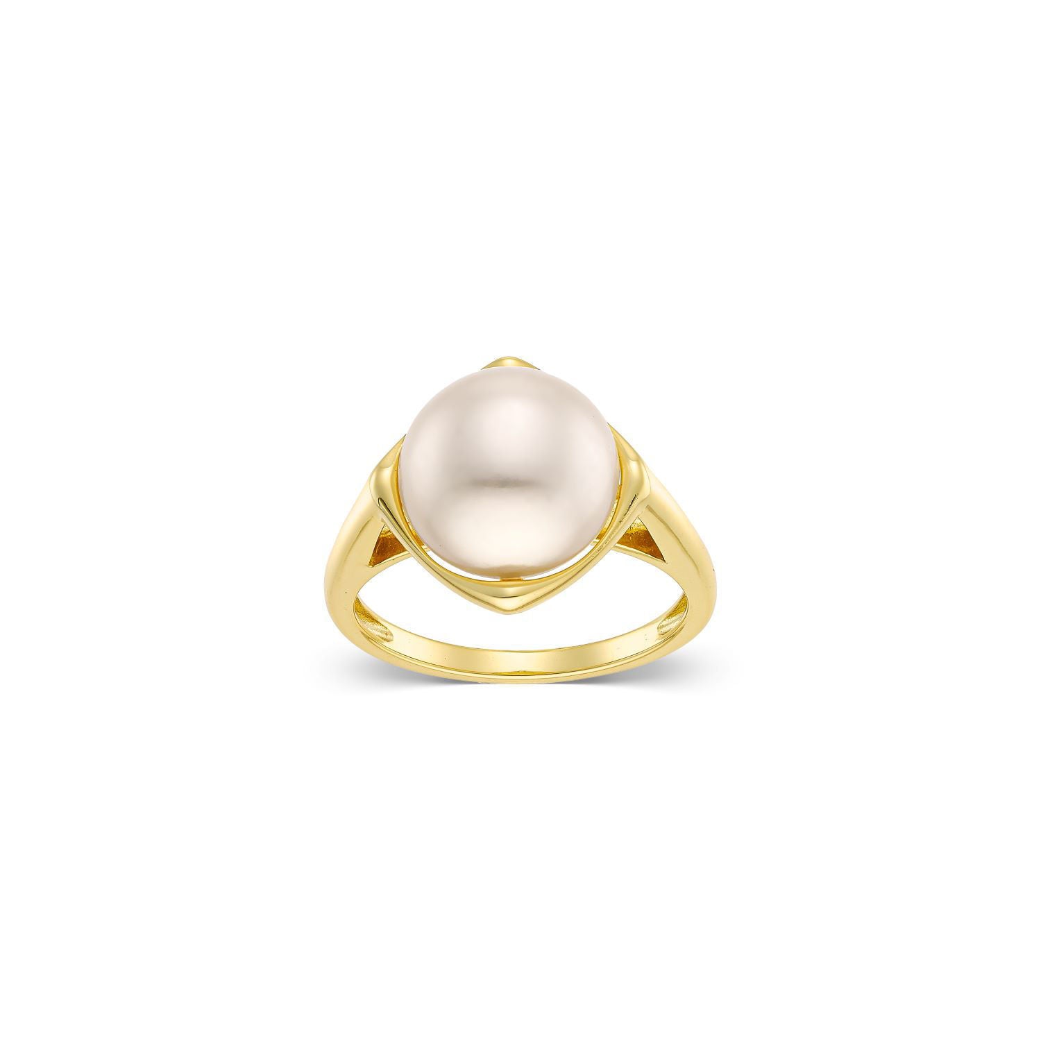 Δαχτυλίδι Pearls από επιχρυσωμένο ασήμι 925° με freshwater pearl Εικόνα 1