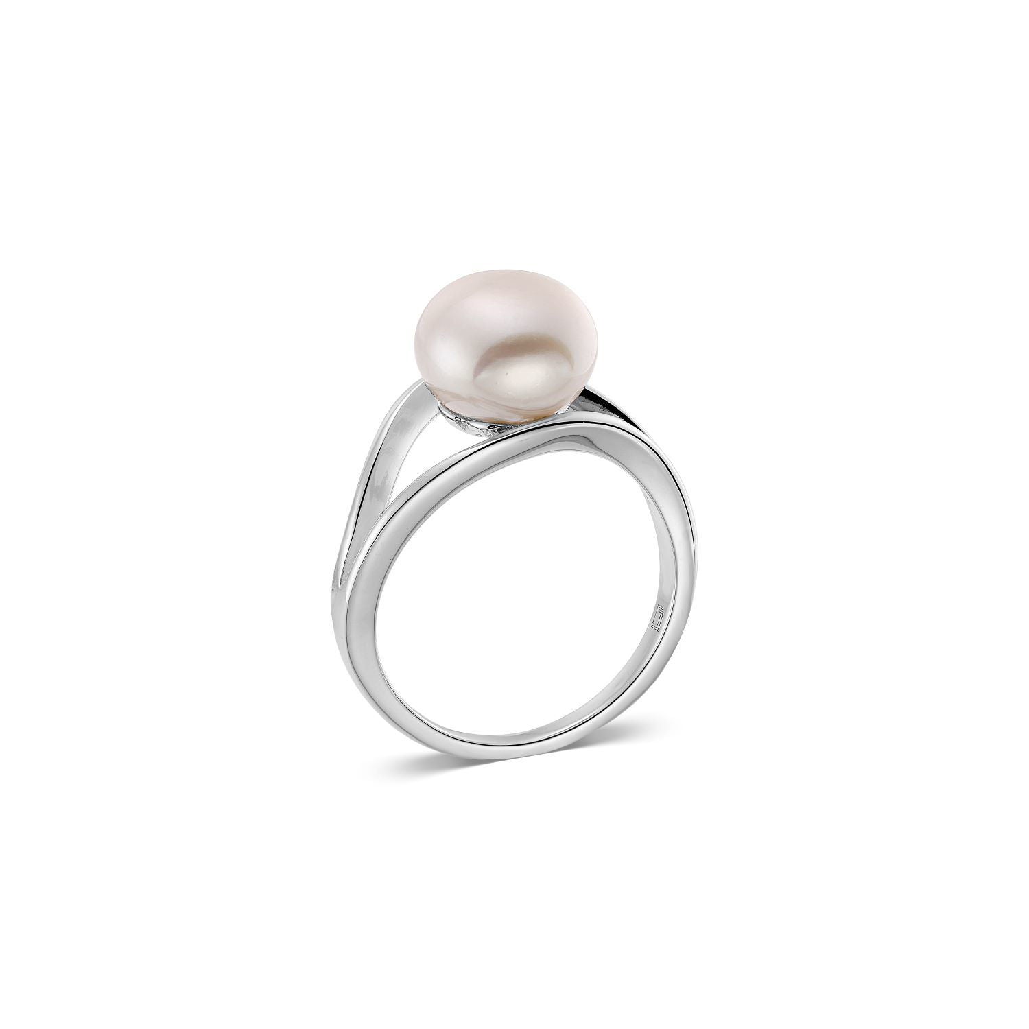 Δαχτυλίδι Pearls από επιροδιωμένο ασήμι 925° με freshwater pearl Εικόνα 3