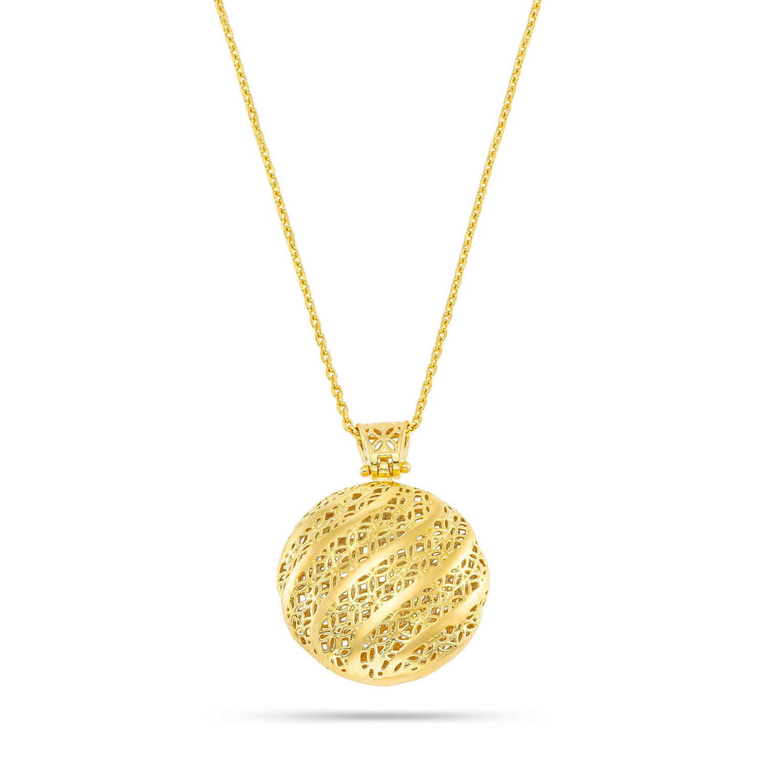 Κολιέ Artisanal από επιχρυσωμένο ασήμι 925° Εικόνα 1