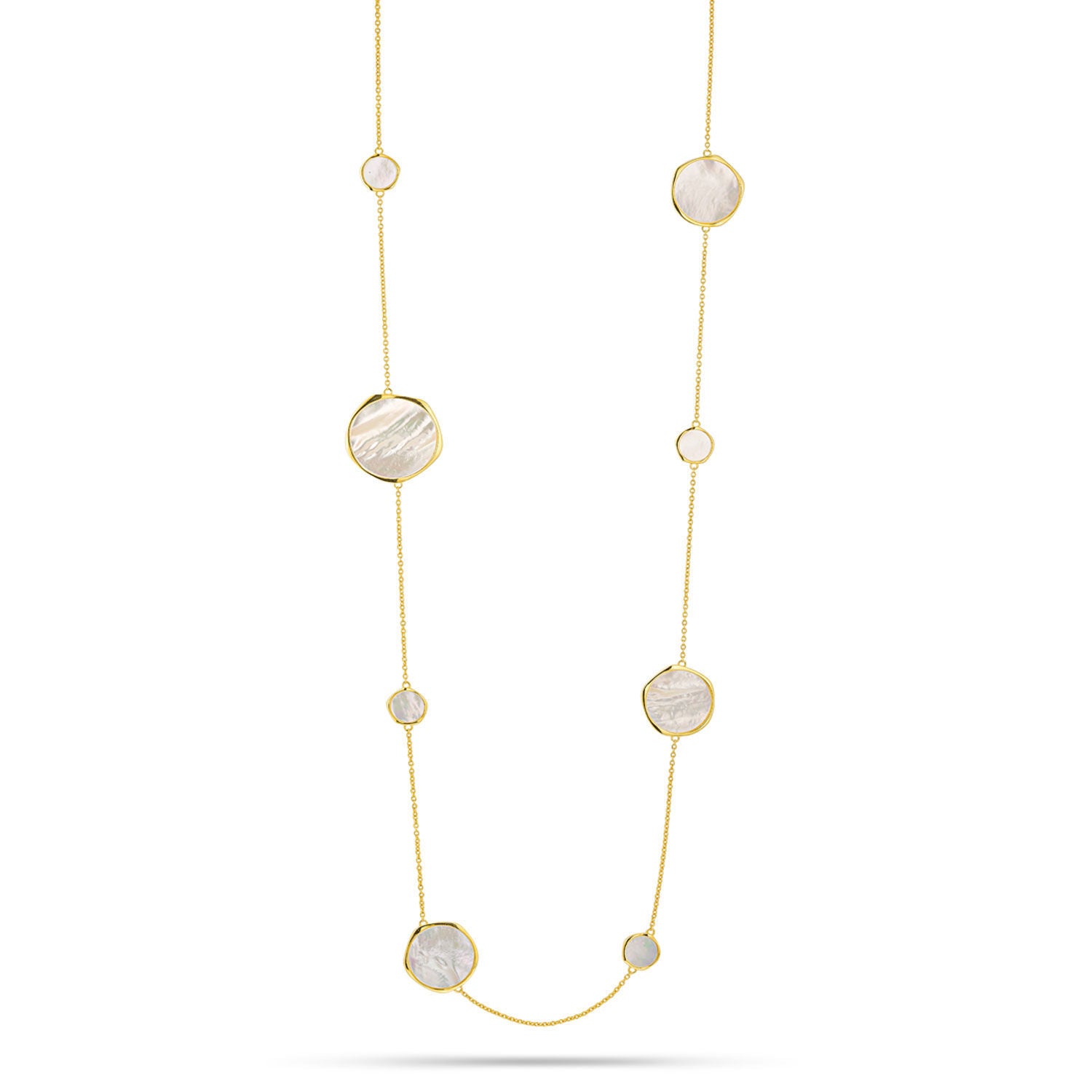 Κολιέ Iris από επιχρυσωμένο ασήμι 925° με φίλντισι Εικόνα 1