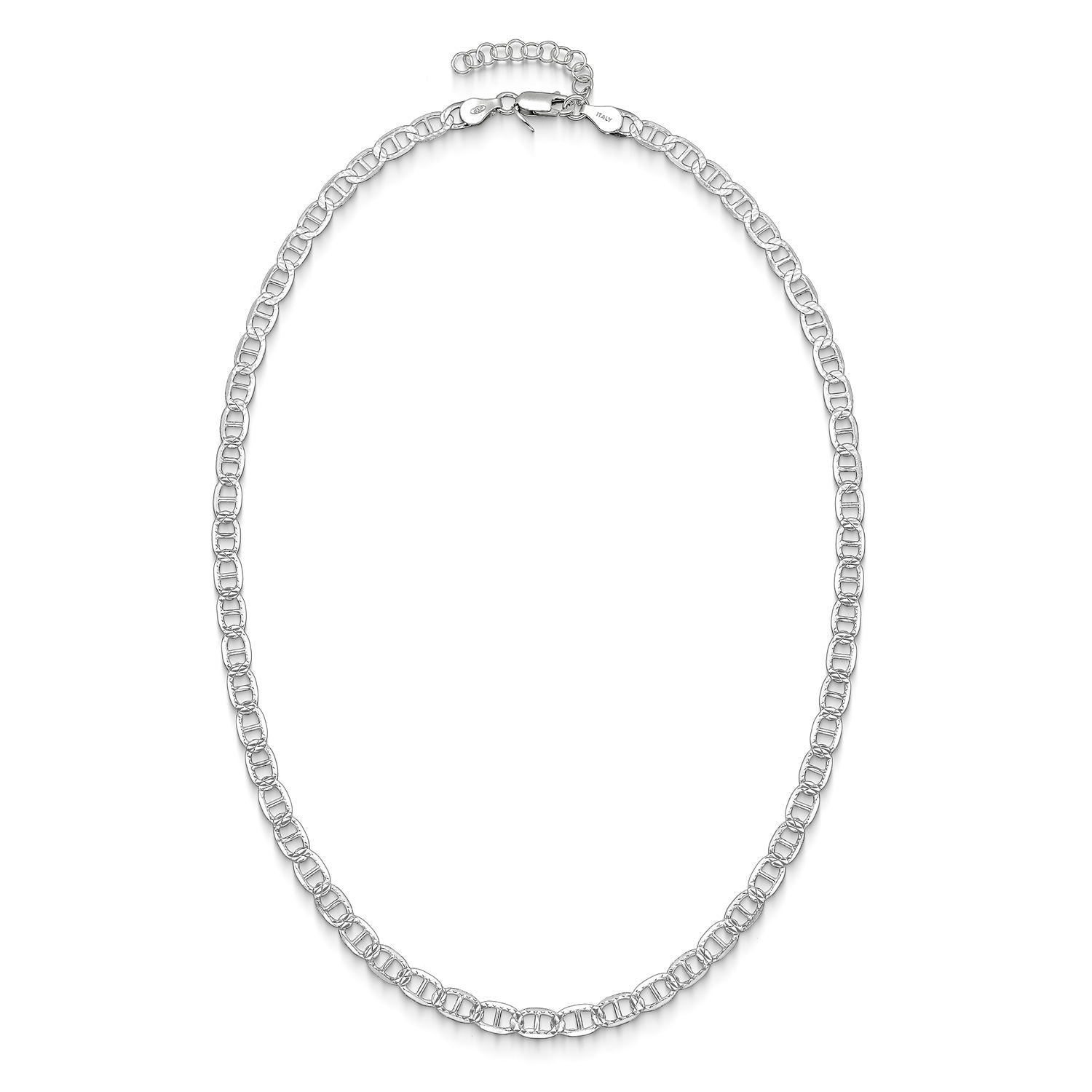 Αλυσίδα Skin από επιροδιωμένο ασήμι 925° Εικόνα 1