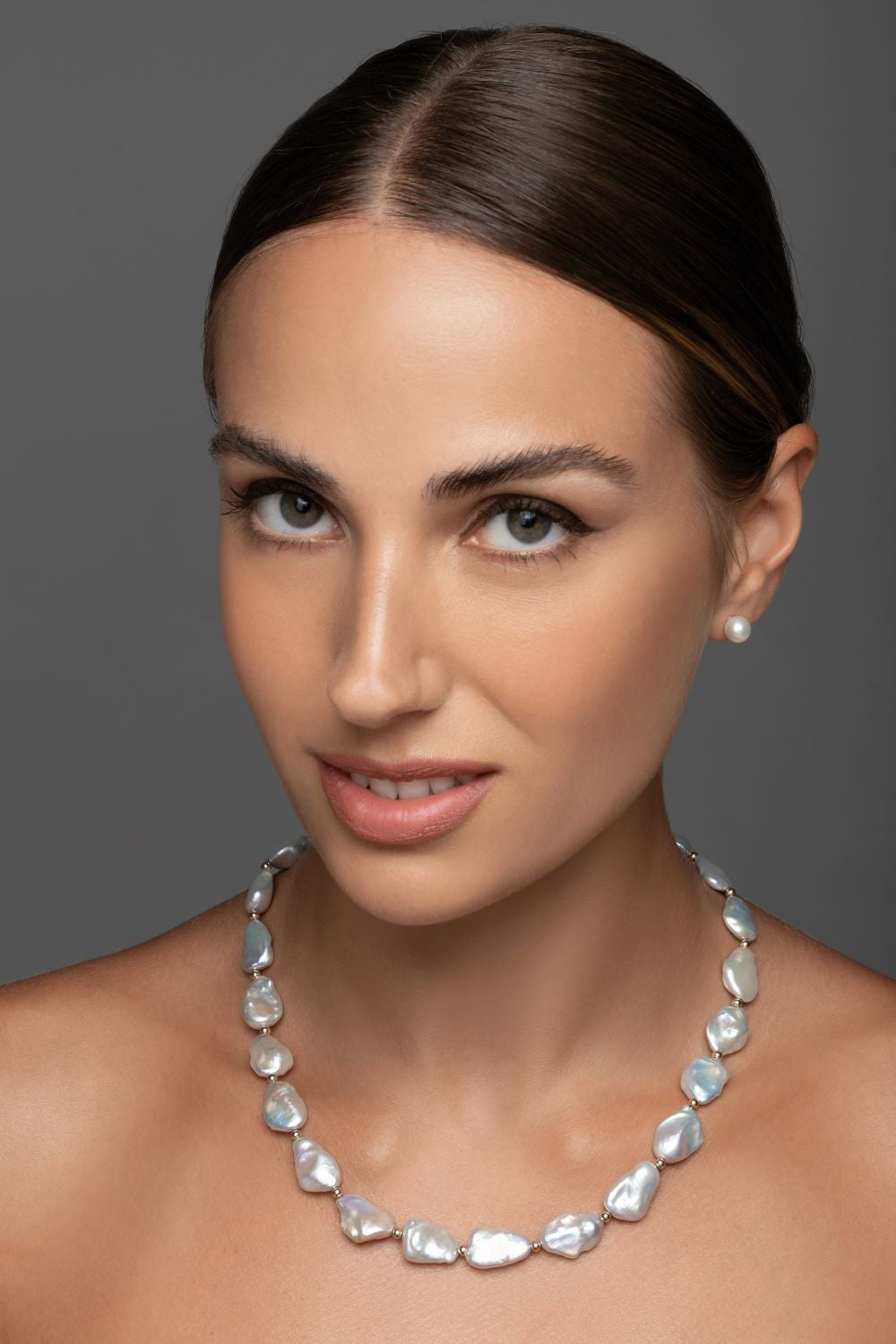 Κολιέ Pearls από χρυσό 14K με freshwater pearls Εικόνα 2