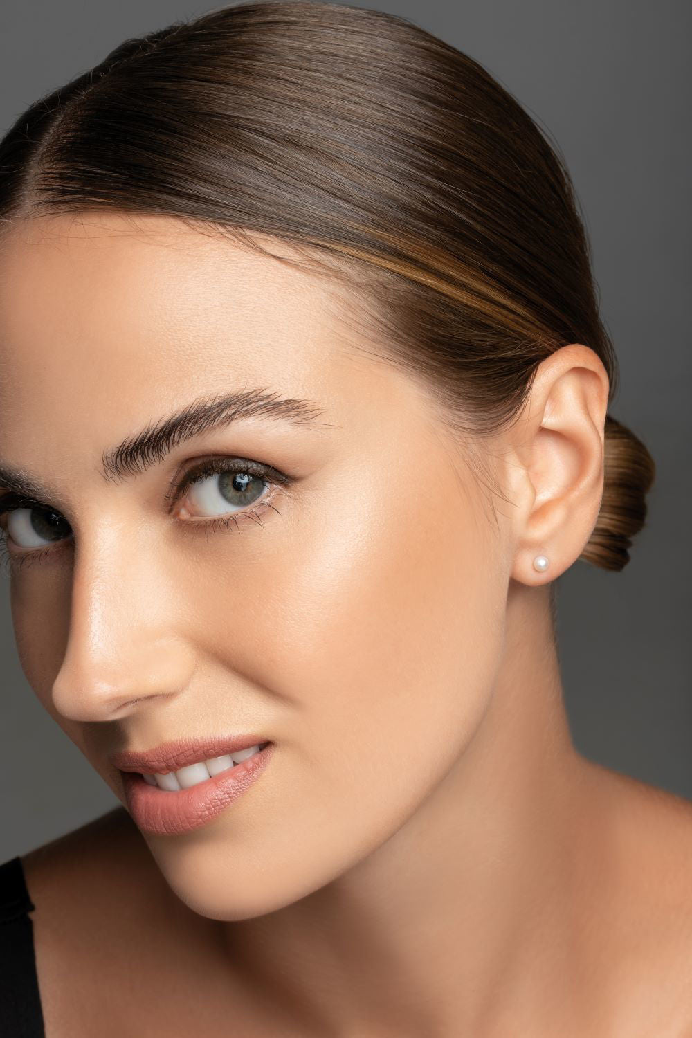 Σκουλαρίκια Pearls από λευκό χρυσό 14K με freshwater pearls Εικόνα 2