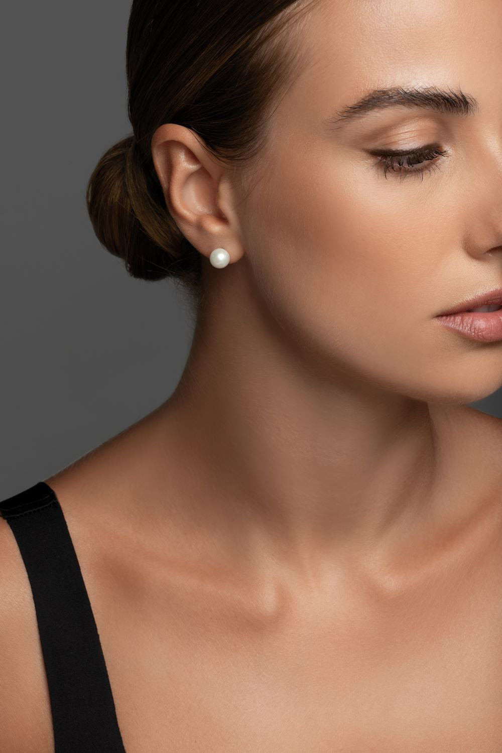 Σκουλαρίκια Pearls από λευκό χρυσό 18K με freshwater pearls Εικόνα 2