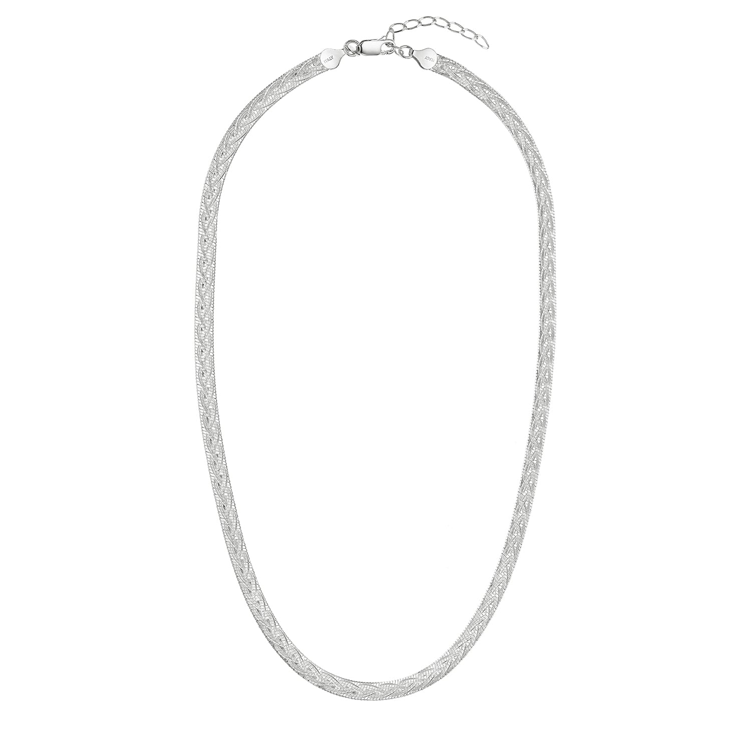 Κολιέ Skin από επιροδιωμένο ασήμι 925° Εικόνα 3