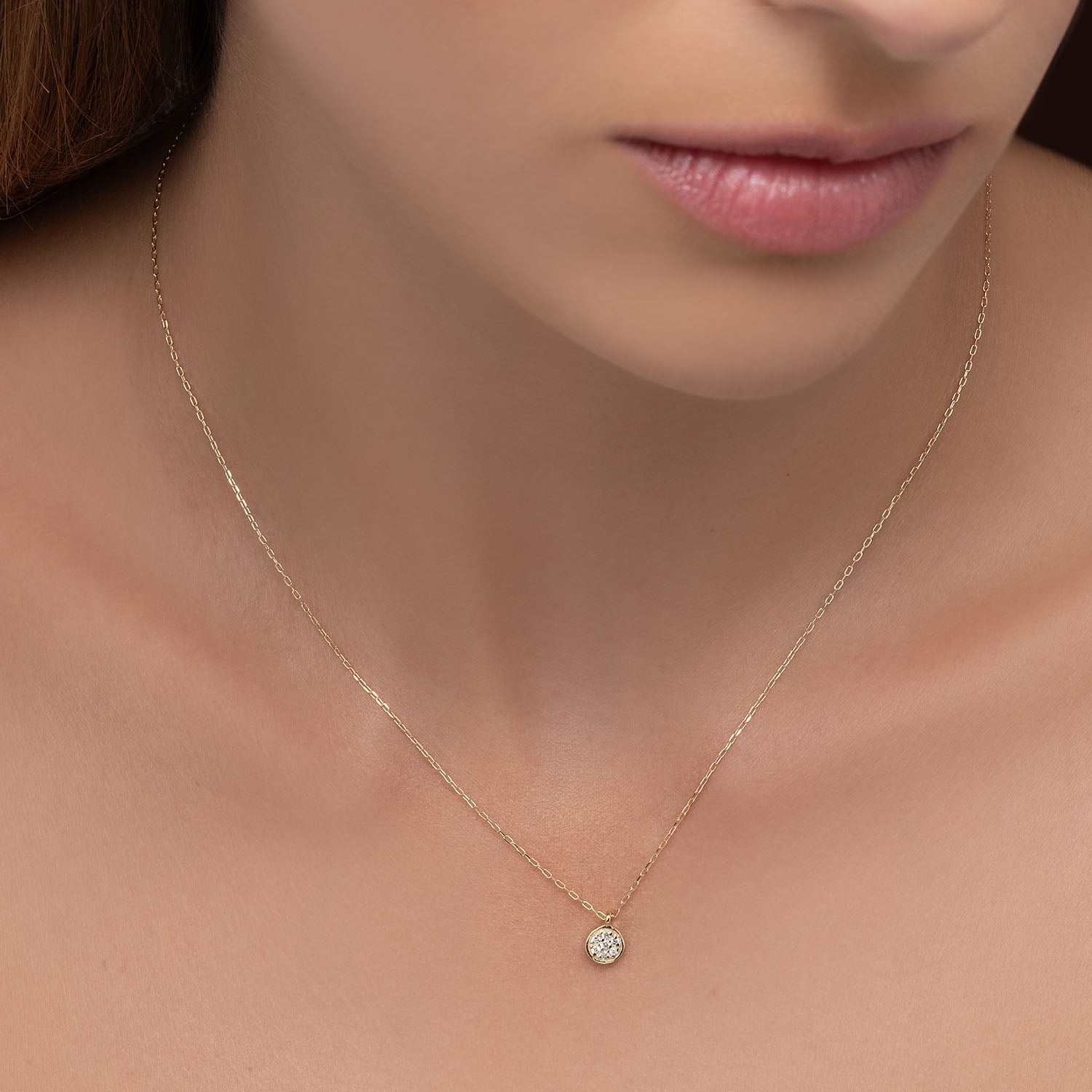 Κολιέ Diamonds από χρυσό 18K με διαμάντια μπριγιάν Εικόνα 2