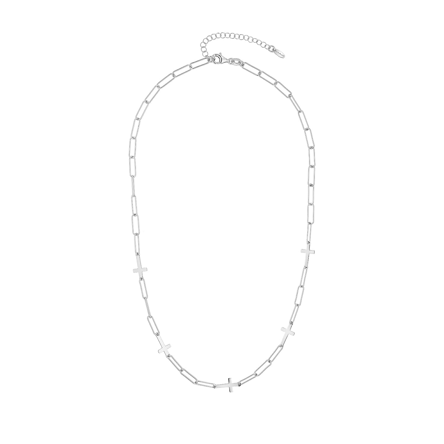 Κολιέ αλυσίδα Σταυροί από επιροδιωμένο ασήμι 925° Εικόνα 2