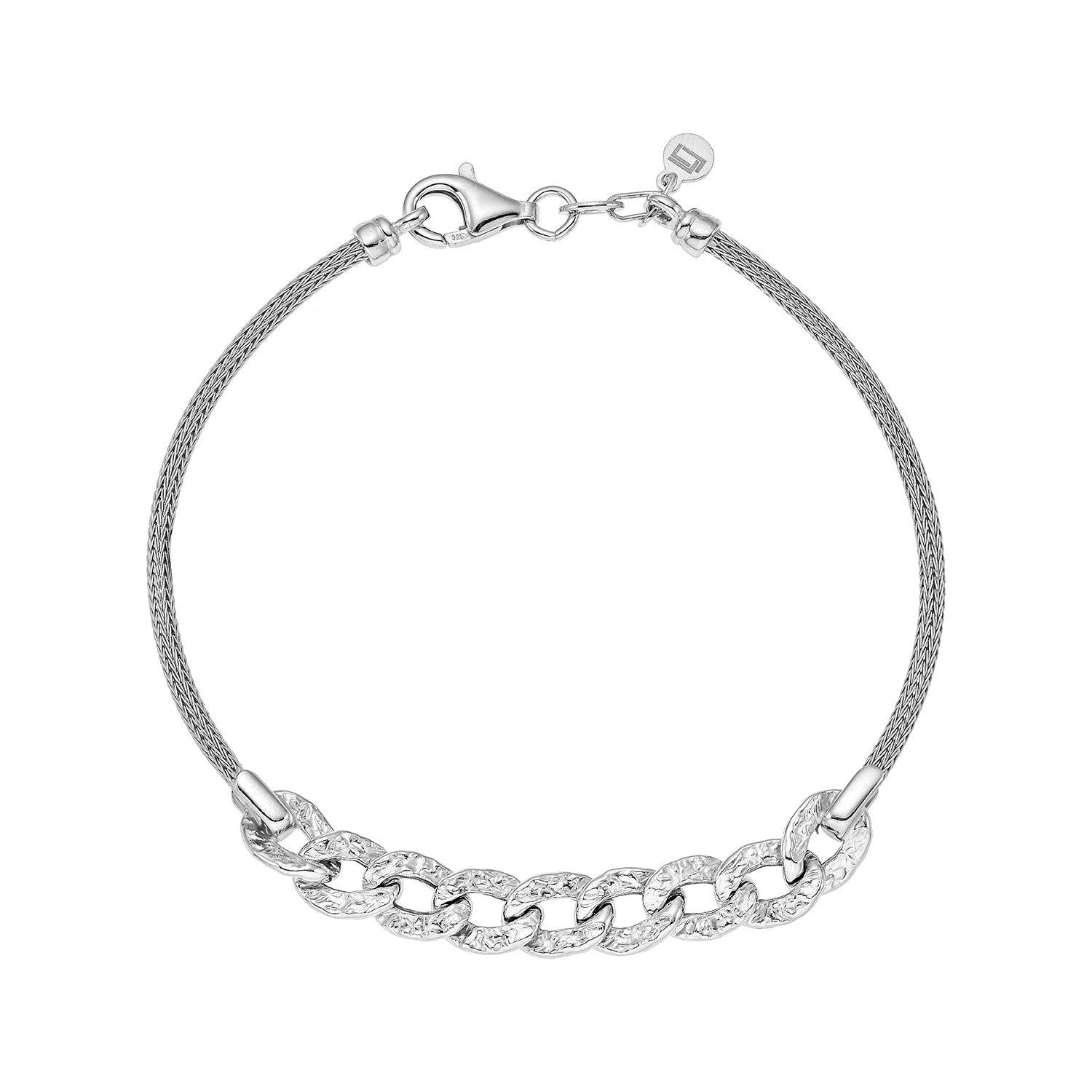 Βραχιόλι Skin από επιροδιωμένο ασήμι 925° Εικόνα 1