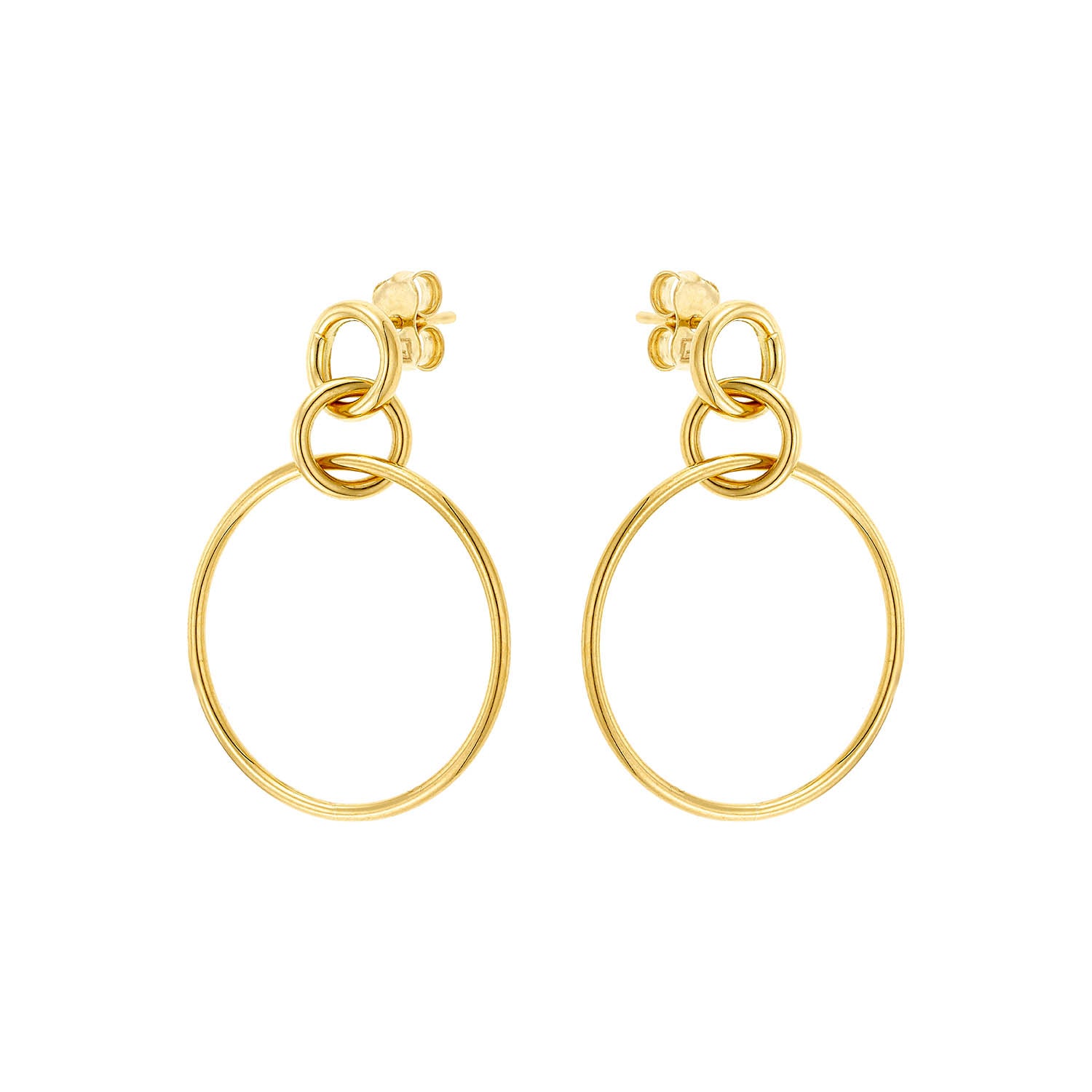 Σκουλαρίκια Aurum από χρυσό 14K Εικόνα 1