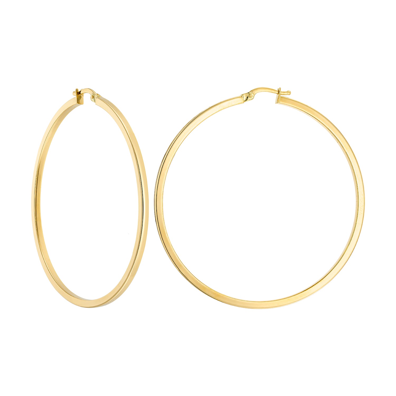 Σκουλαρίκια κρίκοι Aurum από χρυσό 18K Εικόνα 1