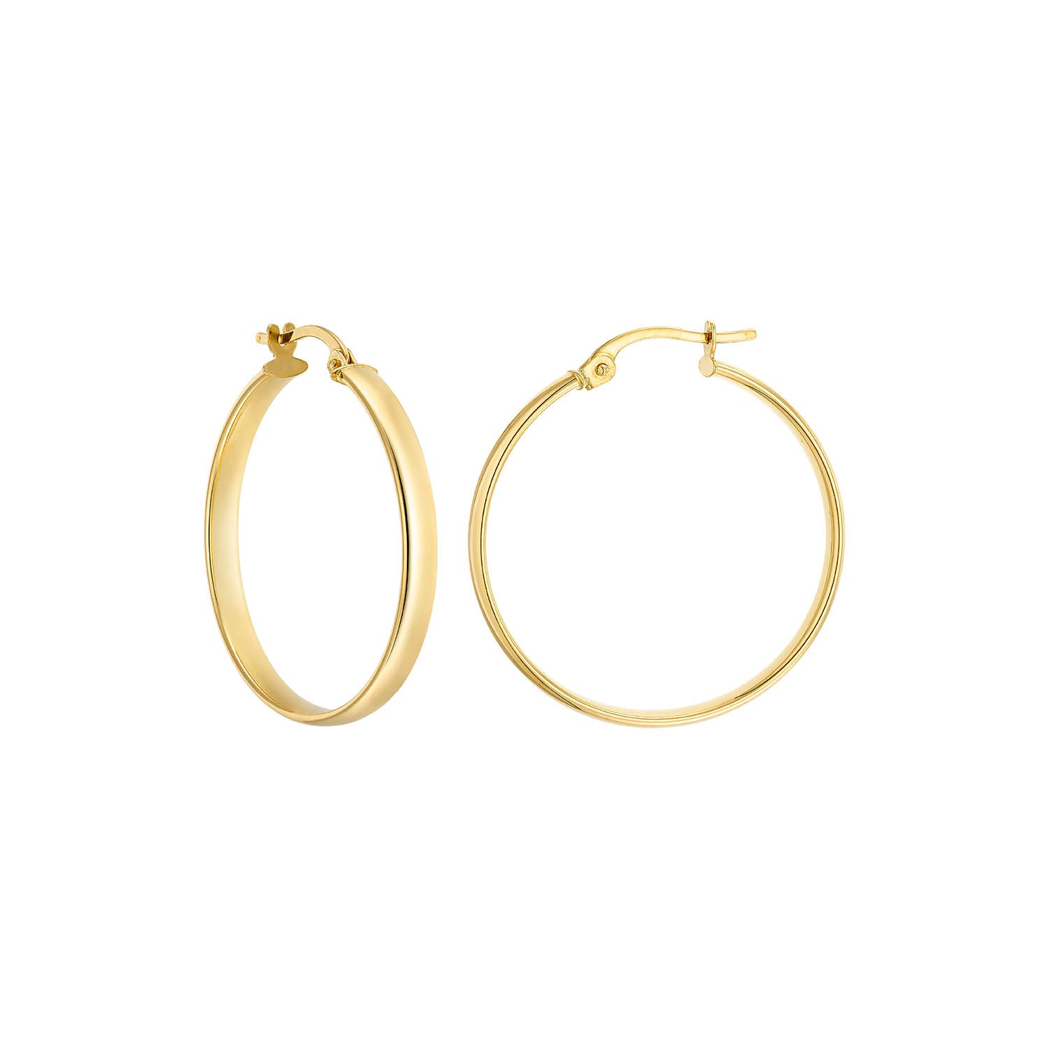 Σκουλαρίκια κρίκοι Aurum από χρυσό 18K Εικόνα 1