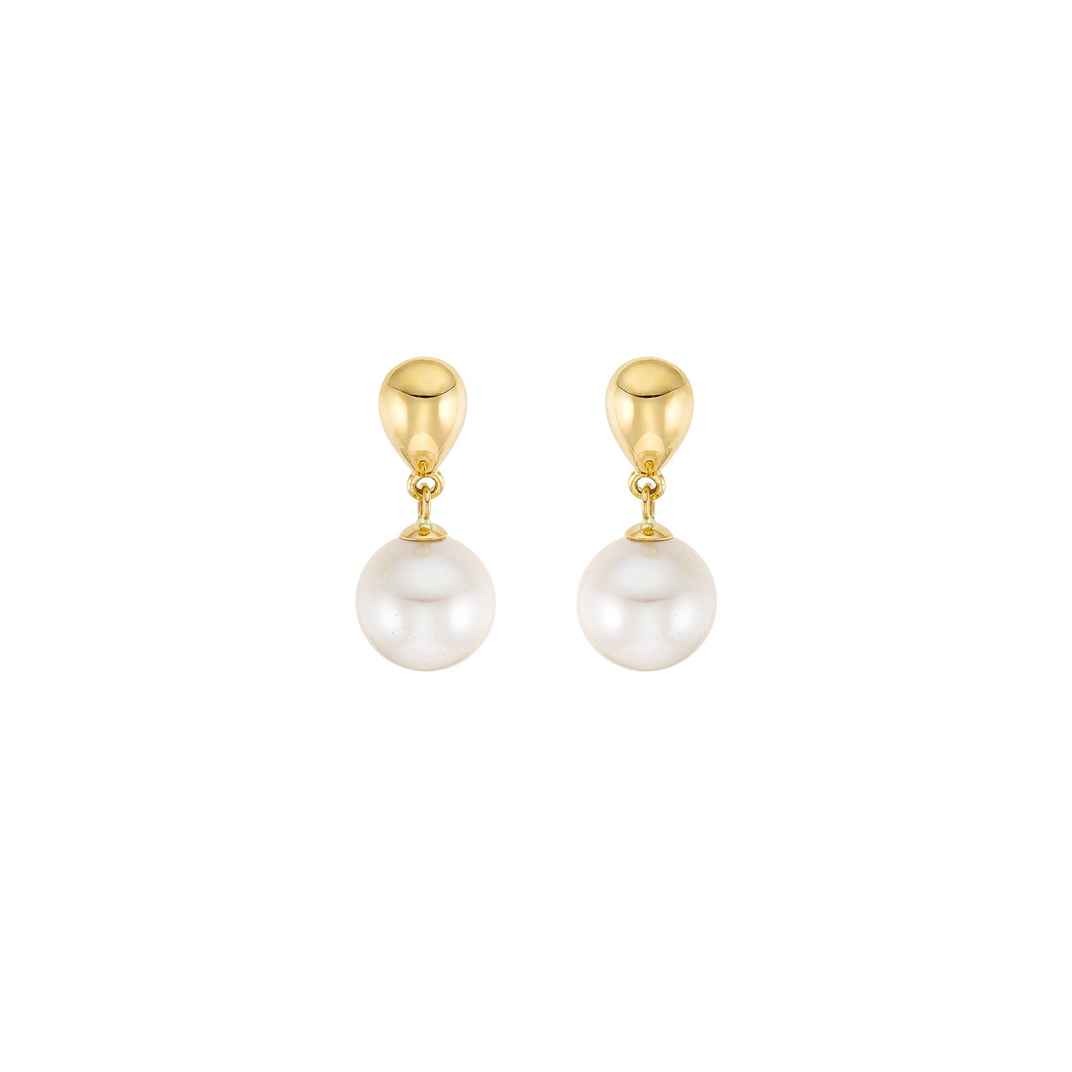 Σκουλαρίκια Pearls Gold από χρυσό 18K με freshwater pearls Εικόνα 1