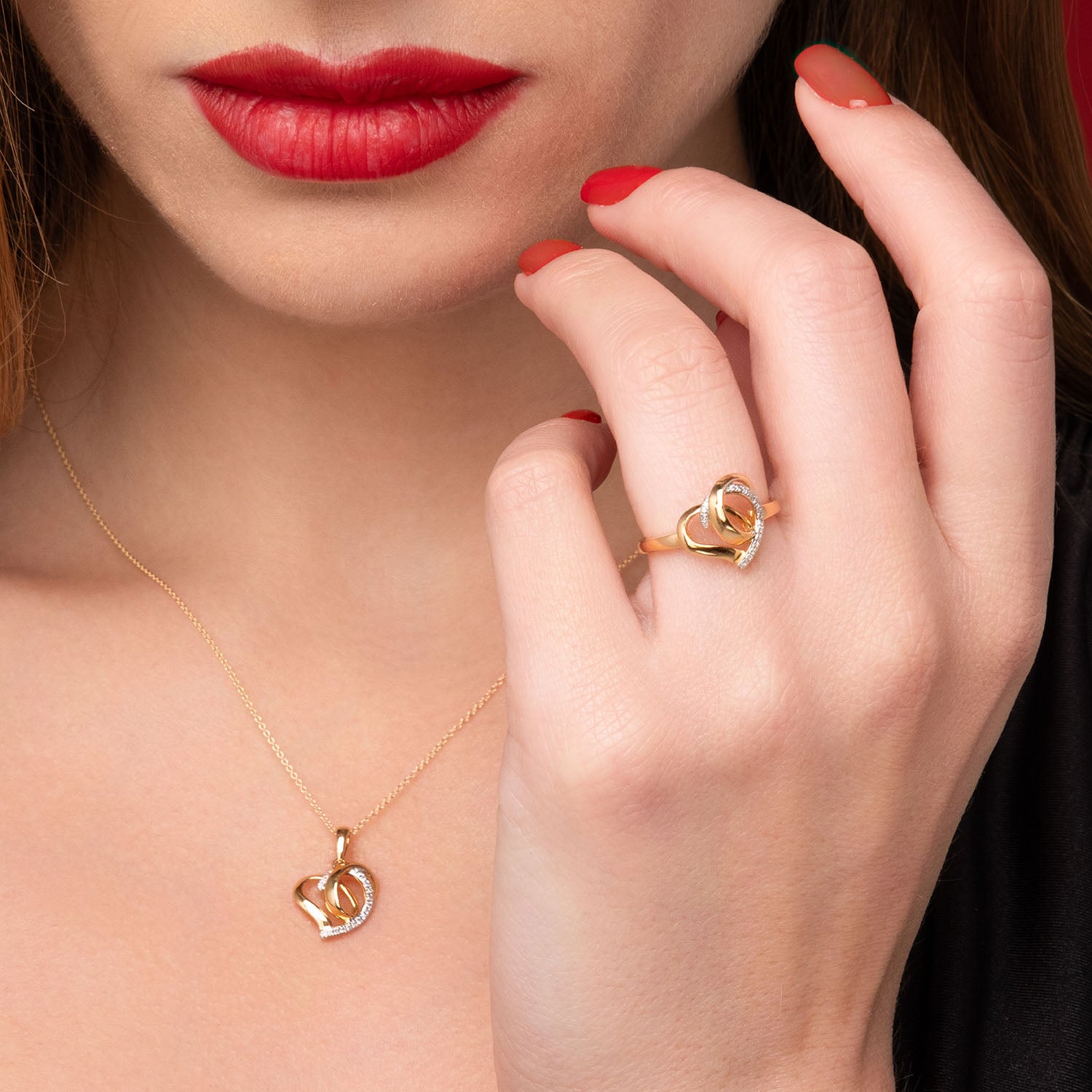 Μενταγιόν LiLaLove από χρυσό 18K με διαμάντια μπριγιάν Εικόνα 2