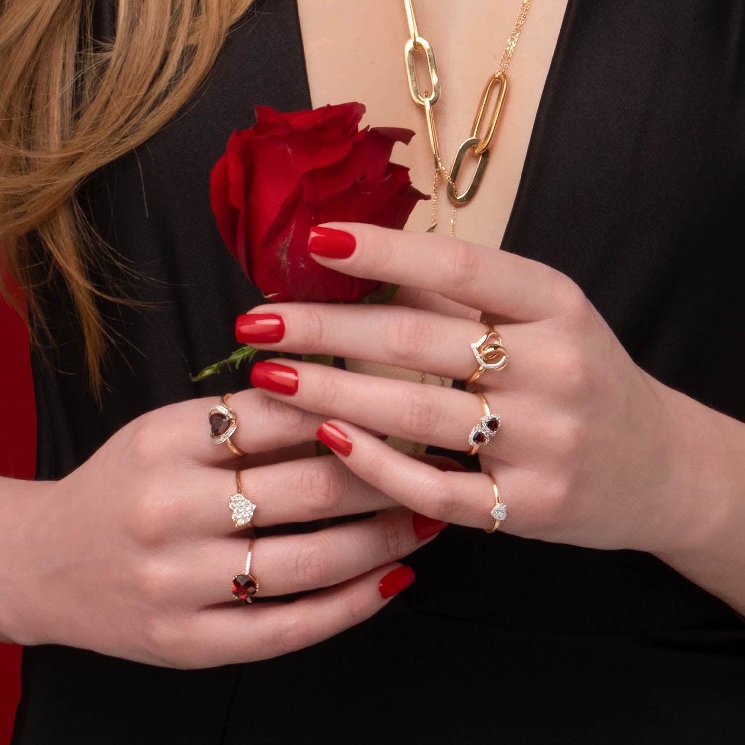 Δαχτυλίδι LiLaLove από χρυσό 18K με διαμάντια μπριγιάν Εικόνα 2